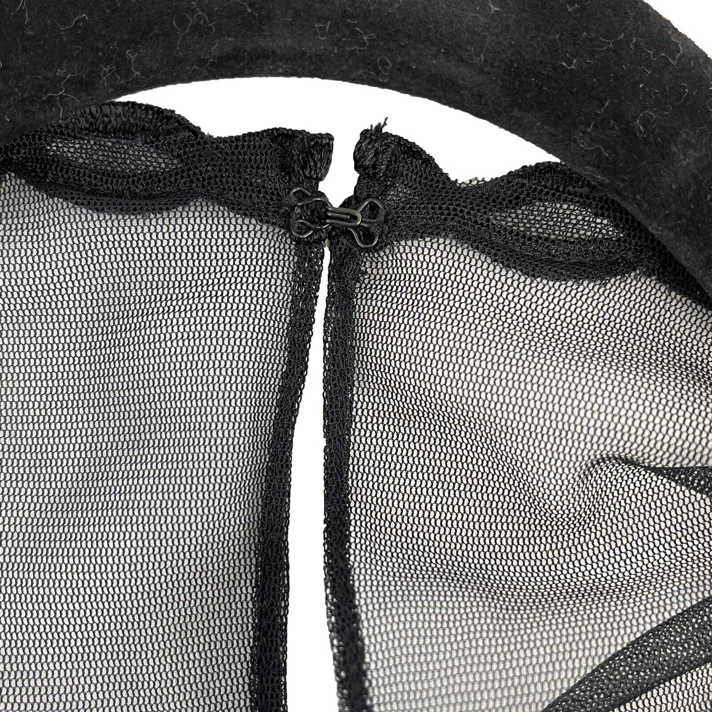 Reiss - Mesh Neckline - Black Top - US 6