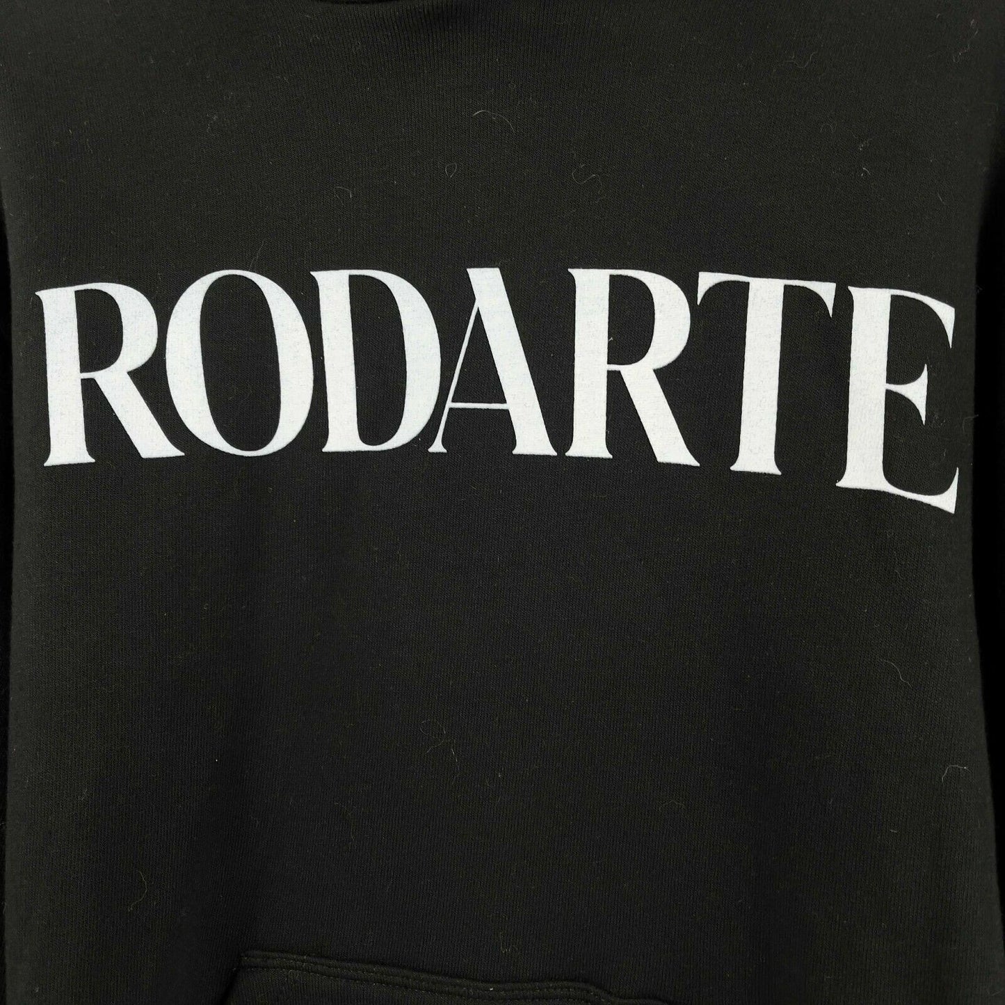 Rodarte Logo Hoodie Sweatshirt - Black, White - XS - Jacket Coat