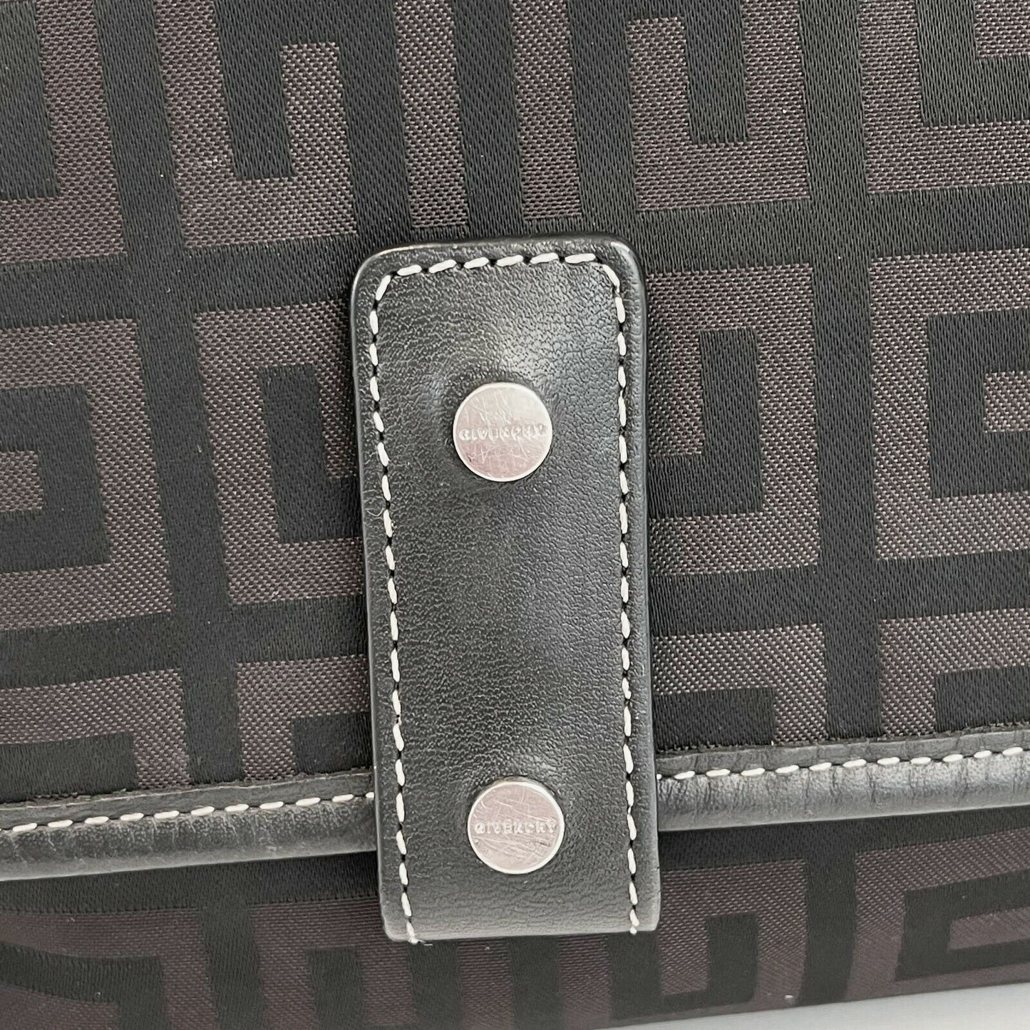 Givenchy - Black Brown Signature GG Monogram Nylon Flap - Shoulder Bag