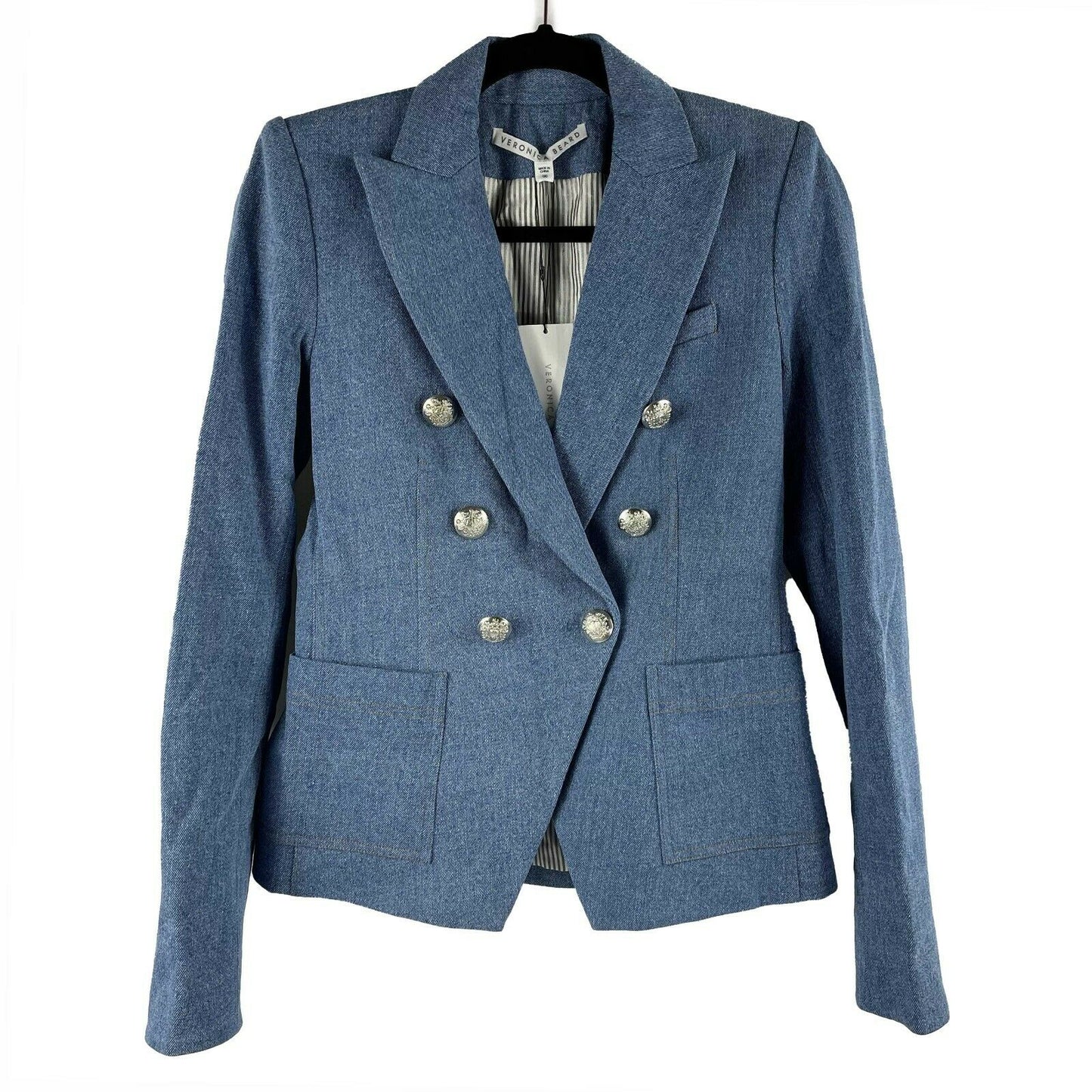 Veronica Beard - New w/ Tags - Caden Dickey Mid Blue Jacket - Size 00
