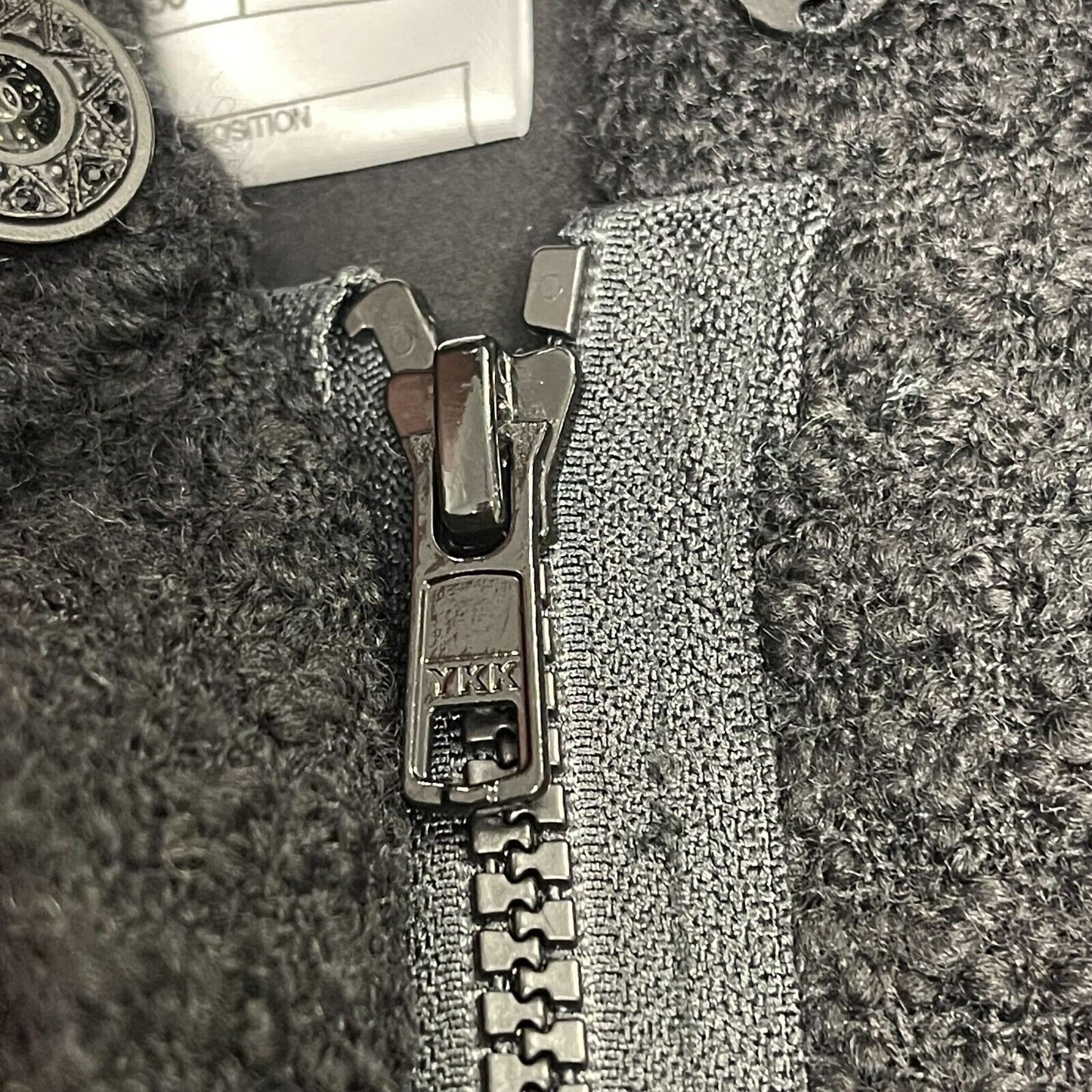 CHANEL - 09A Runway Black Tweed Boucle Coat Dress 40 US 8 - Black / Green