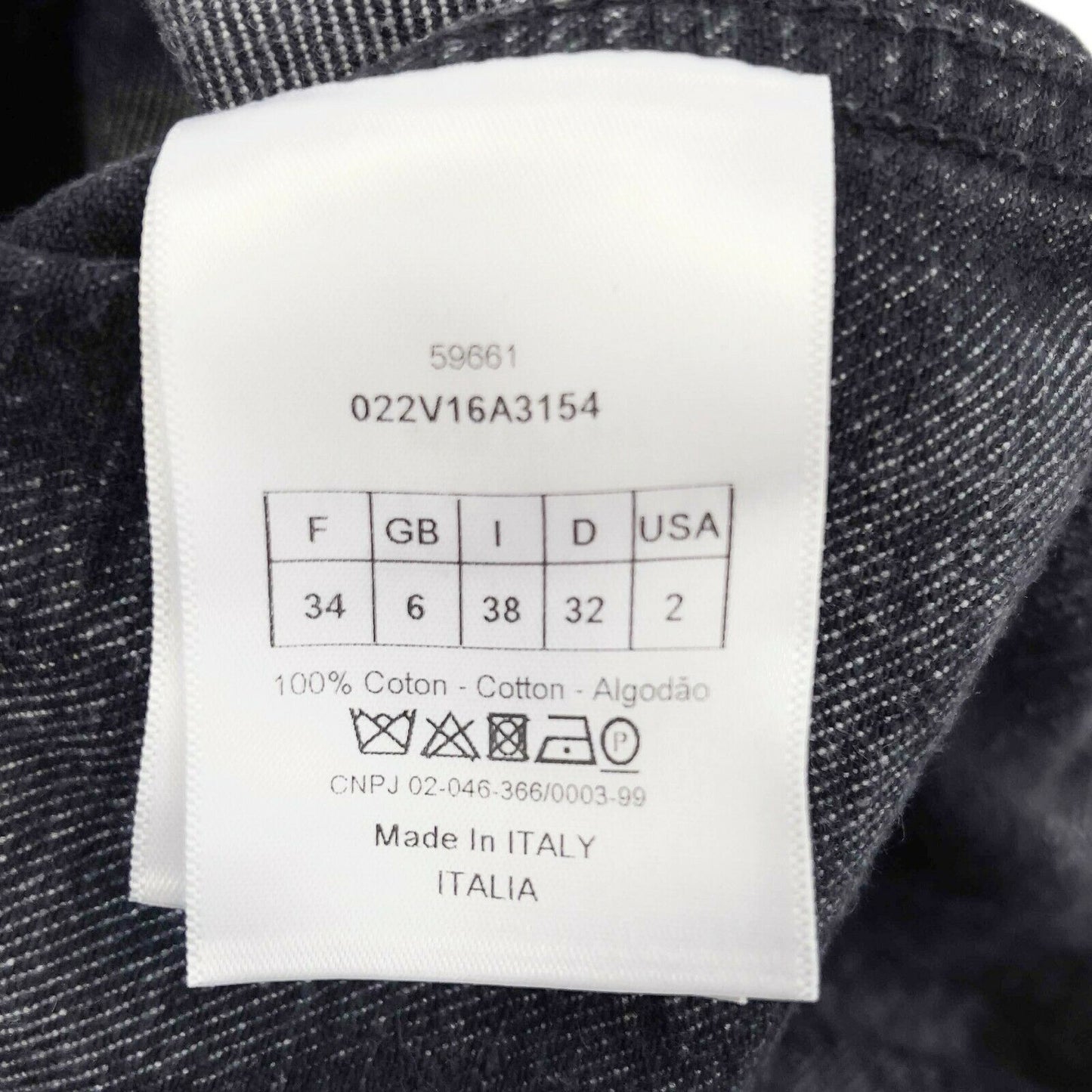 Christian Dior - SS 2020 Bleached Denim Jacket - Blue / Black - S 34 US 2 - NWT