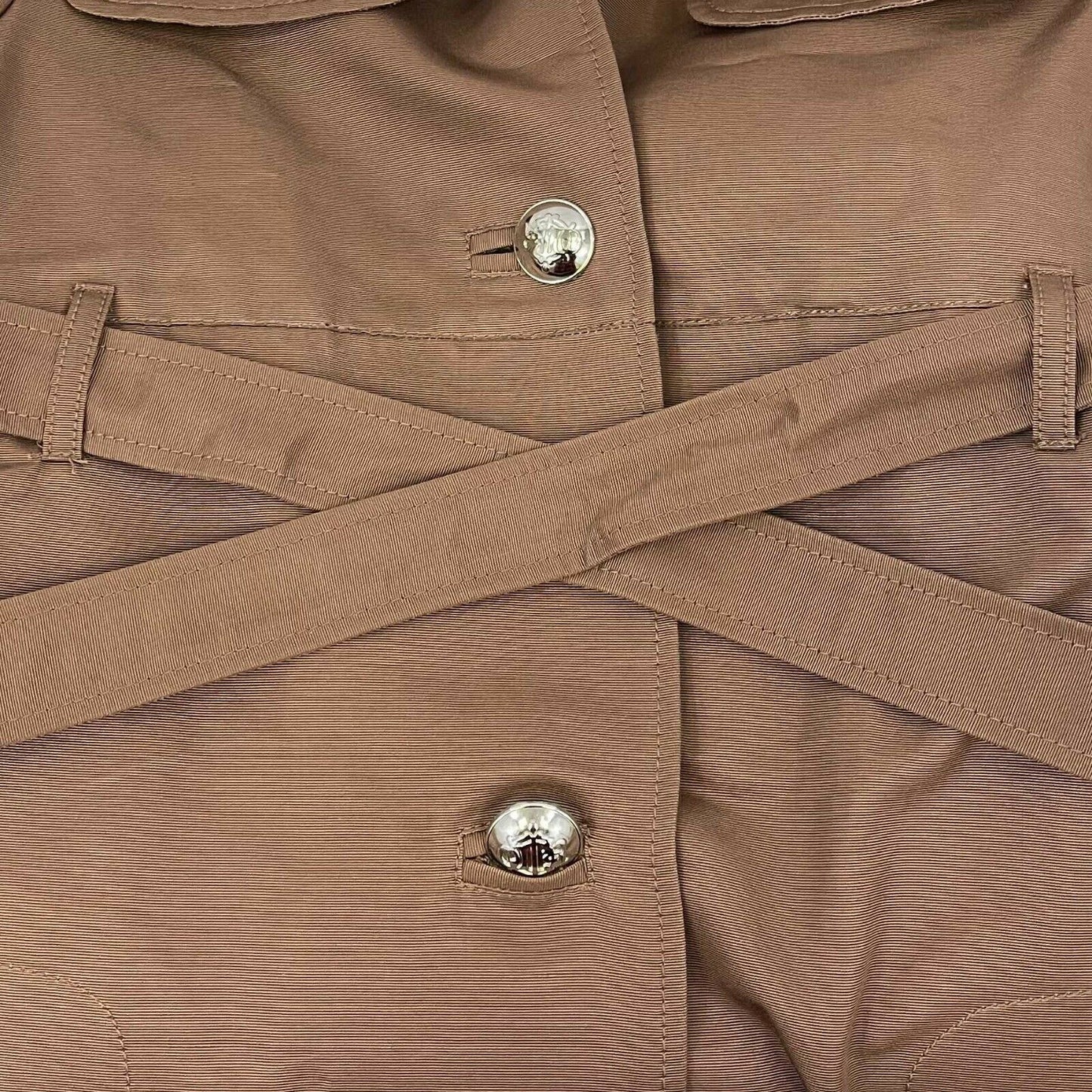 Christian Dior - Mocha Mauve Girl's Belted Trench Coat - US 34 US 2 Girls 12 NWT