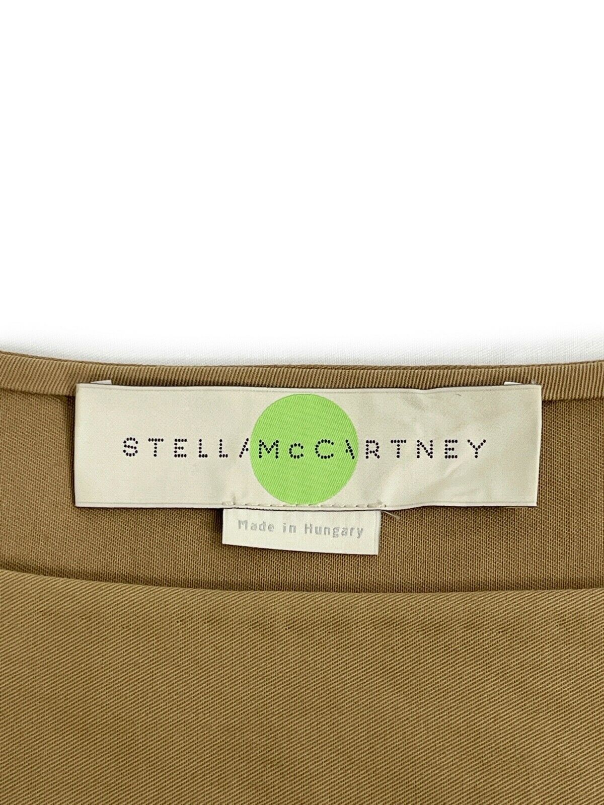 Stella McCartney Cotton Eyelet Tan Dress with Slip Lining - Tan - 36 - US 2