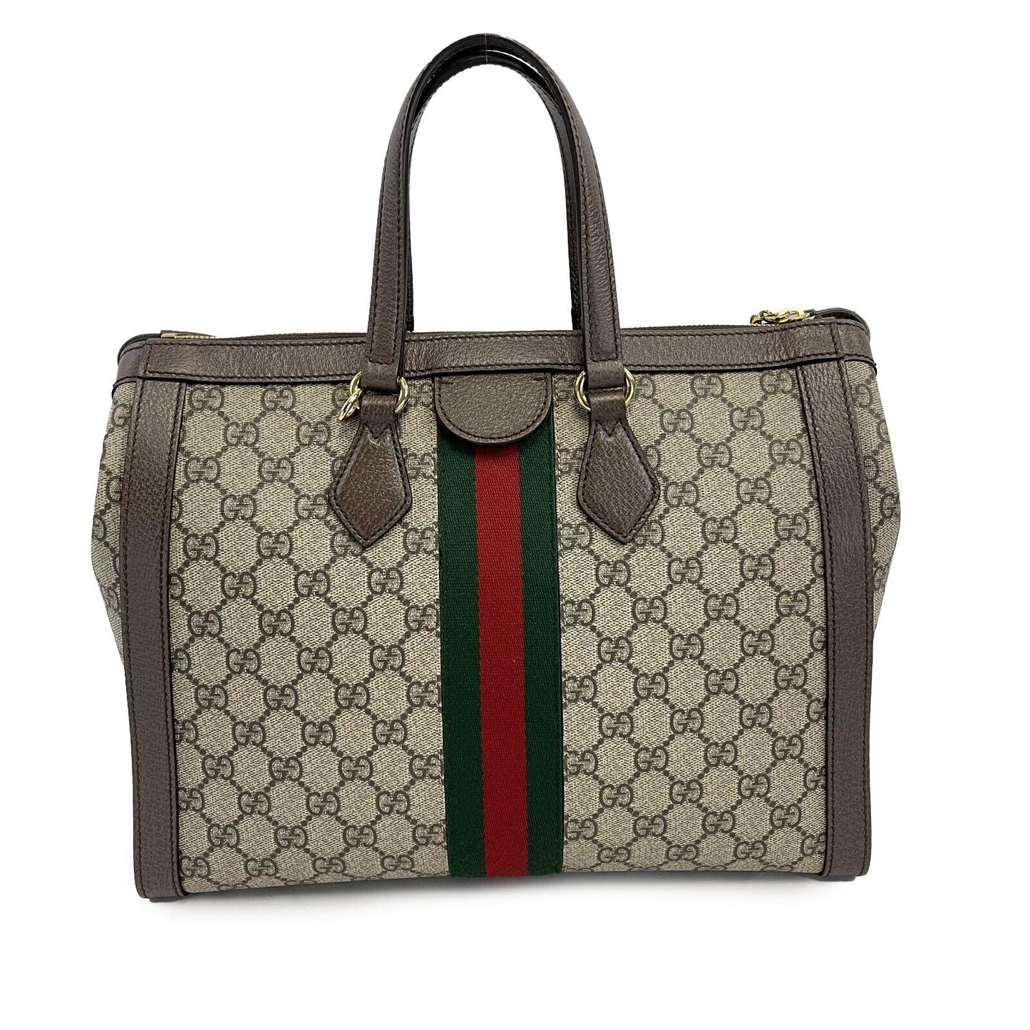 Gucci - Excellent - Ophidia GG Medium Tote / Top Handle w/ Shoulder Strap