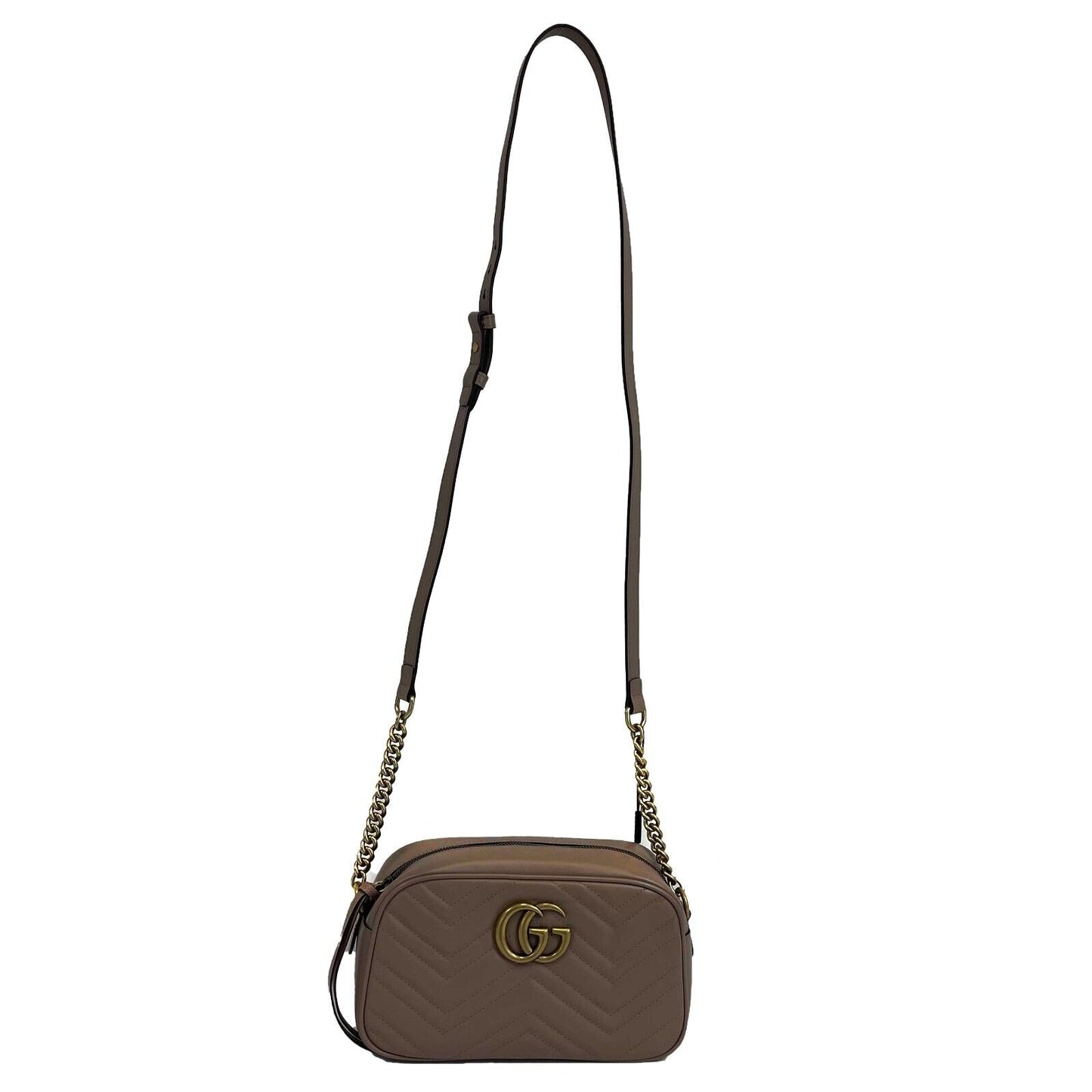 Gucci - NEW - GG Marmont Small Shoulder Bag - Dusty Pink Shoulder Bag
