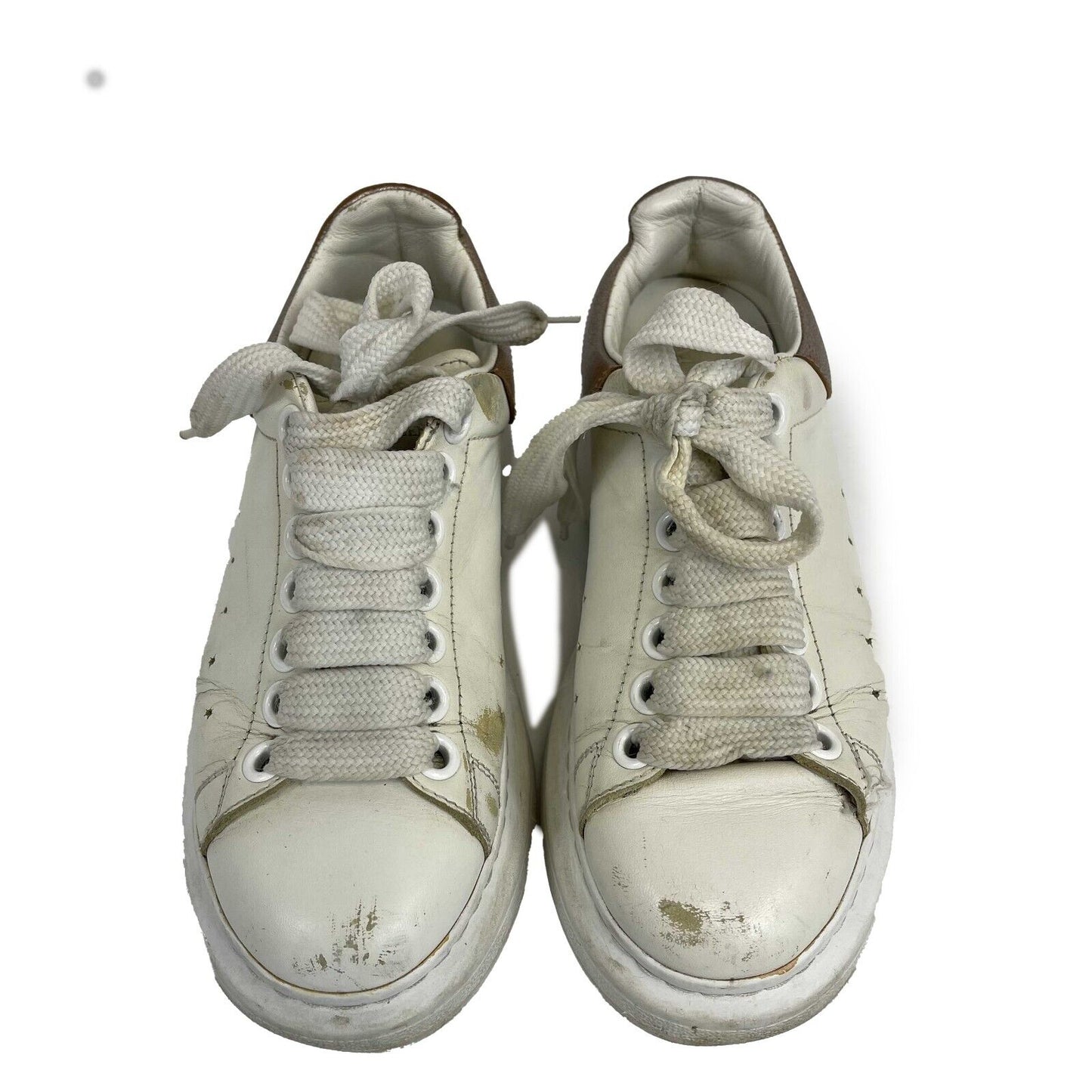 Alexander McQueen -Oversized Sneaker in White/Rose Gold- 35.5 US 5.5