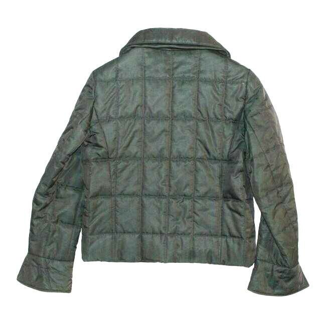 CHANEL - 00A Vintage 2000 Quilted Puffer Ski Green Coat Jacket - 36 US 4
