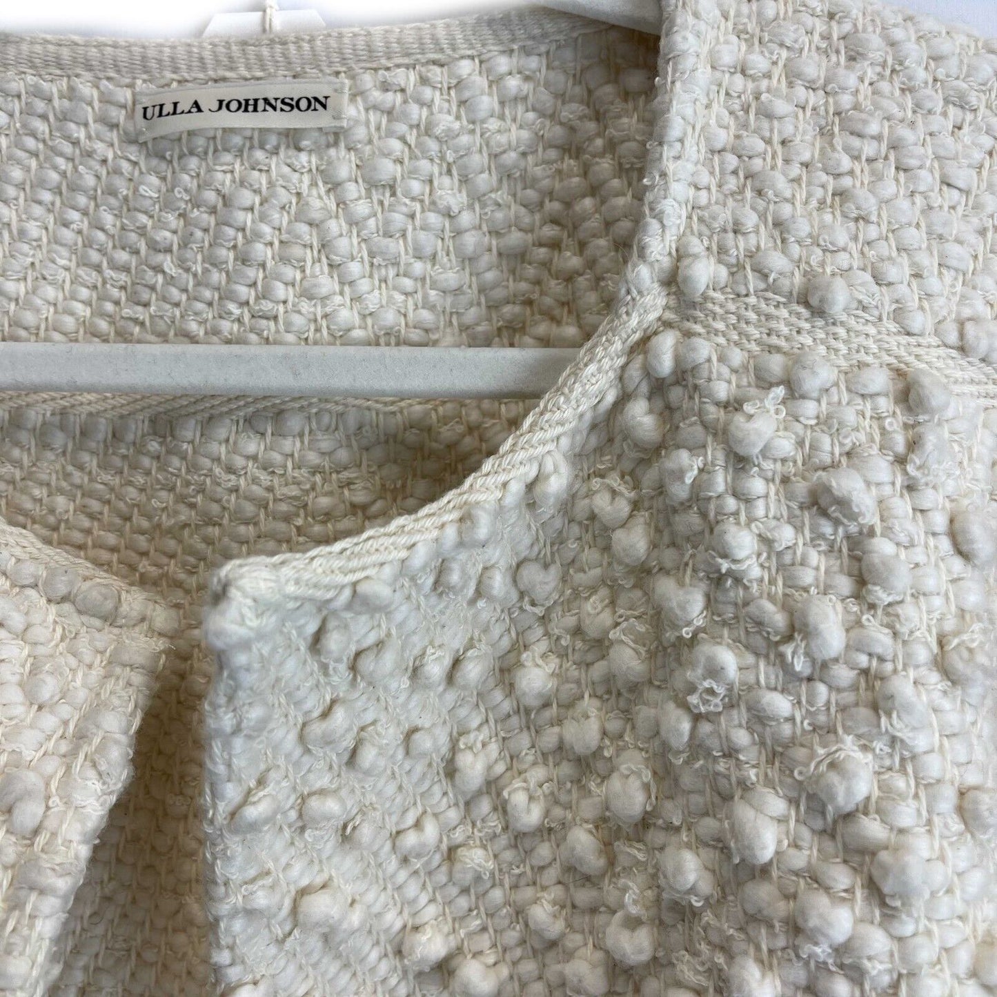Ulla johnson - Ivory Popcorn Cardigan Coat P/S Small