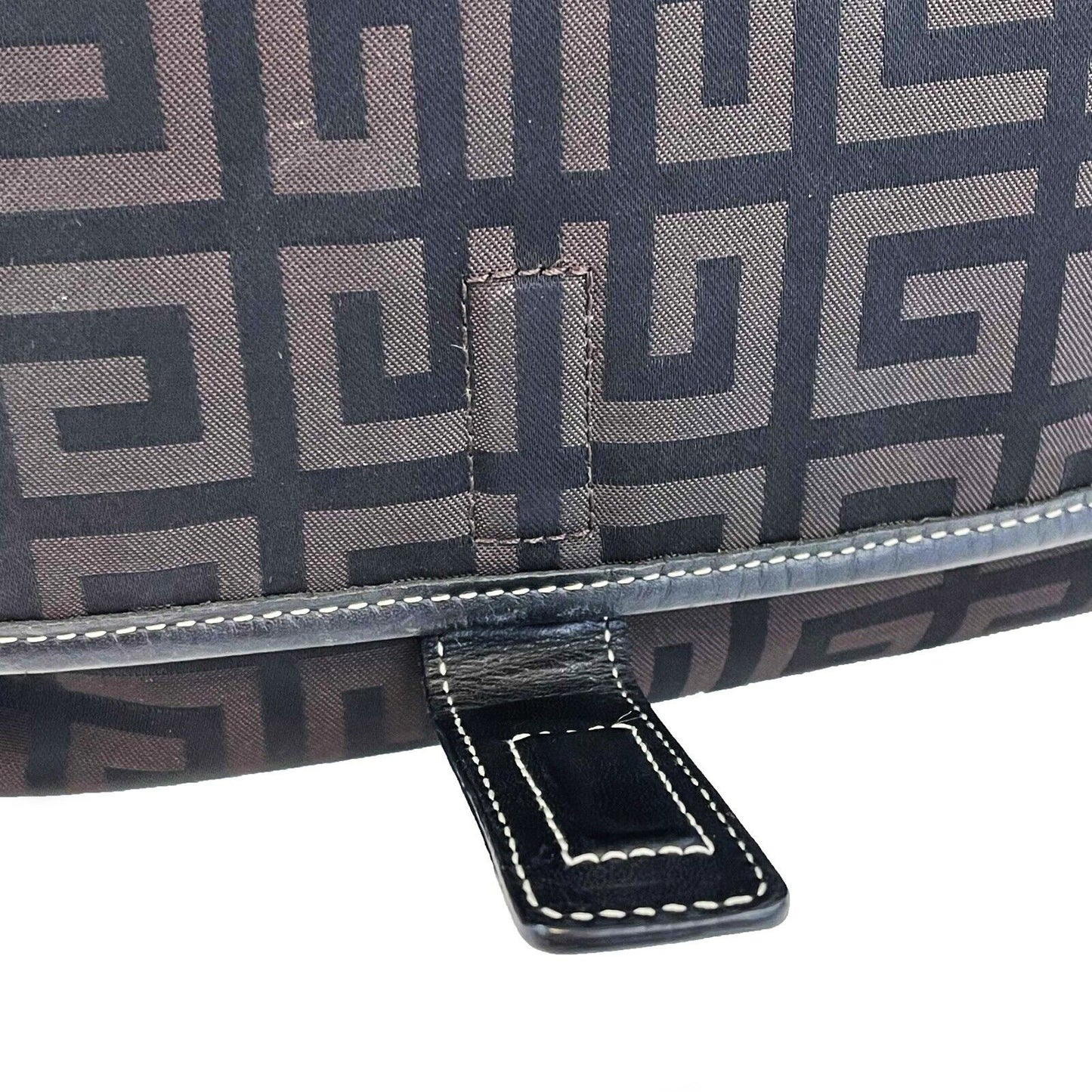 Givenchy - Black Brown Signature GG Monogram Nylon Flap - Shoulder Bag