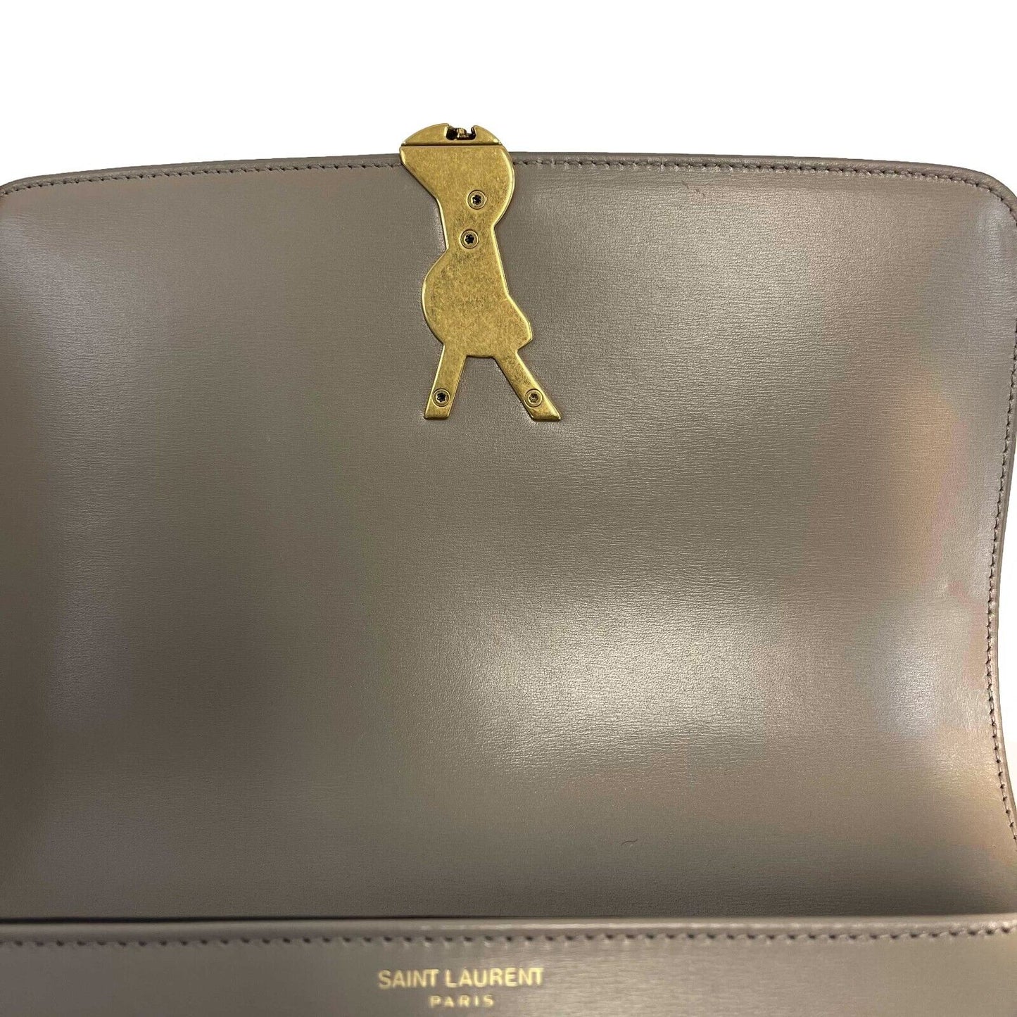 Saint Laurent - Solferino Medium Satchel in Box Saint Laurent Leather Crossbody