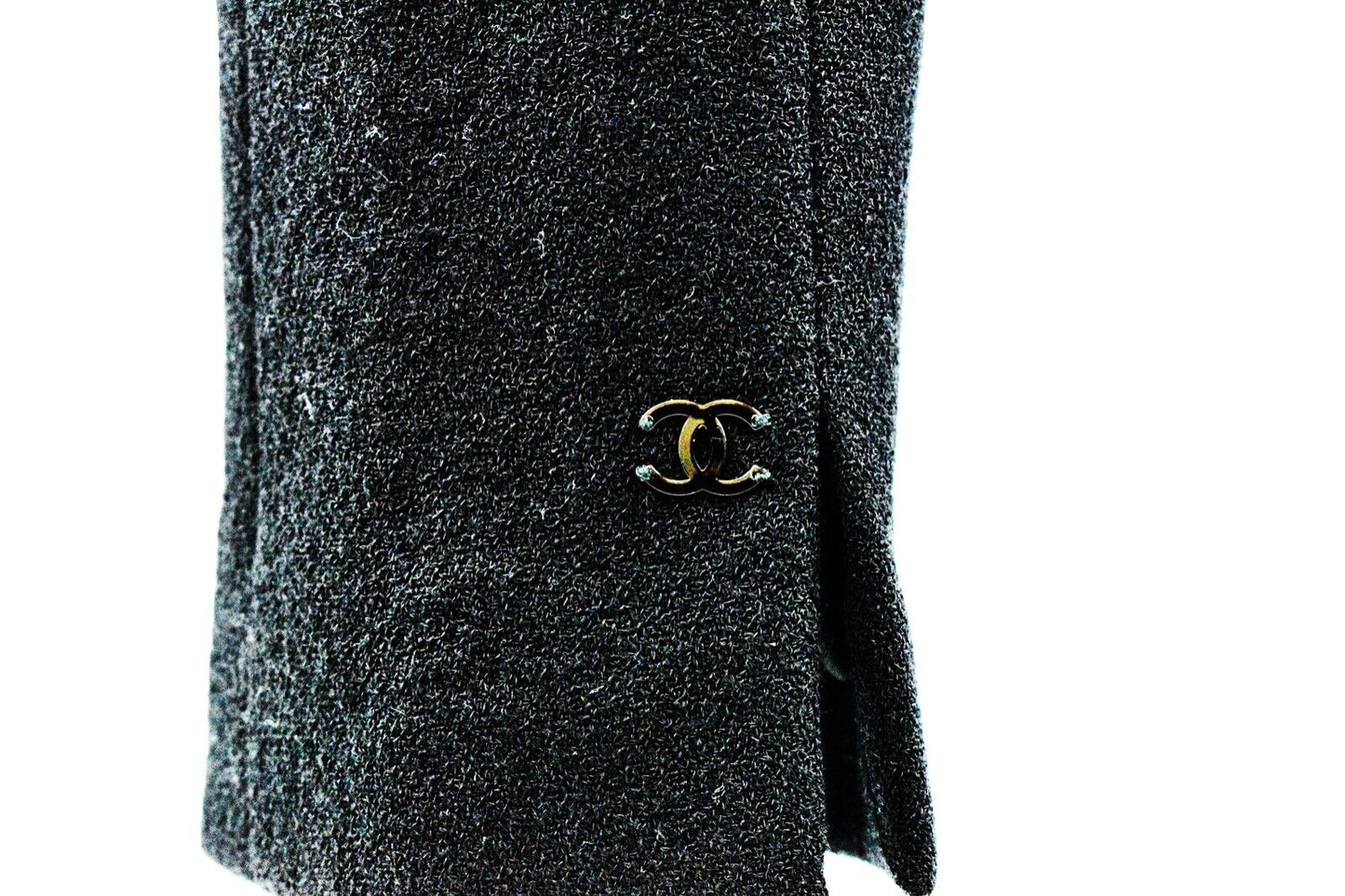 Chanel - Pearl Button Skirt Suit - Black Blazer Set - CC Zip - 4 - 36 - 2002 02A