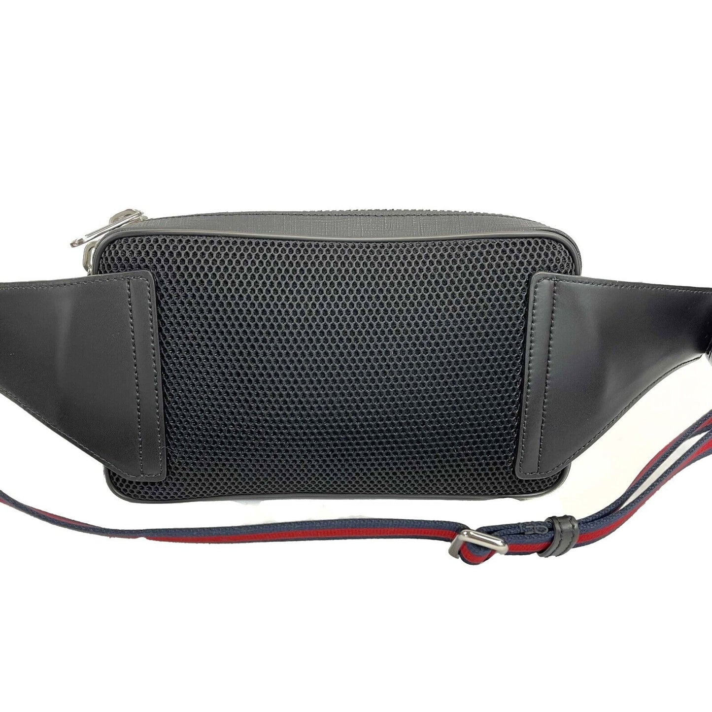 Gucci - GG Monogram Canvas / Leather Black Belt Bag / Fanny Pack - FULL KIT