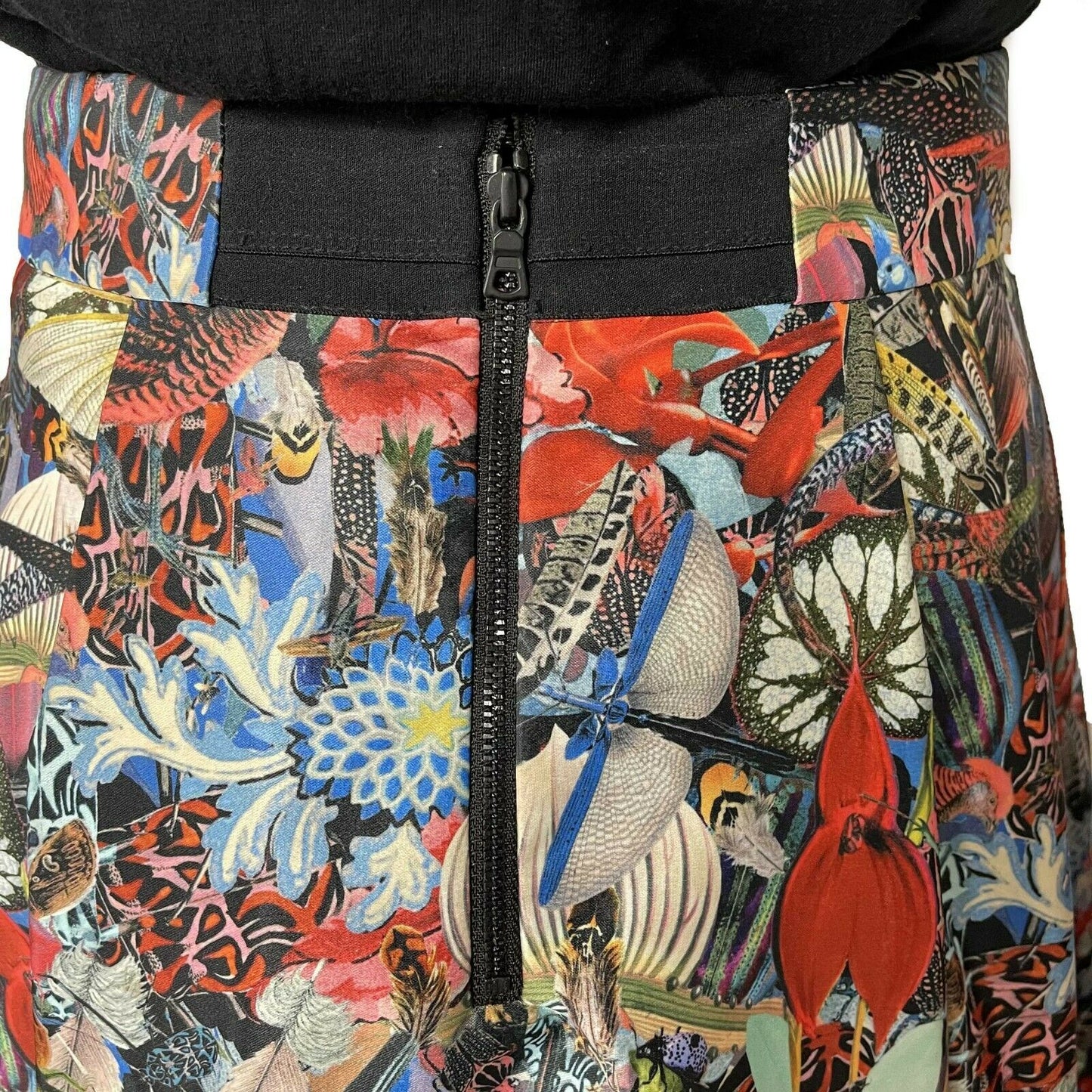 Alice + Olivia - Flora Shiny Printed Midi - Multi-Colored Skirt - Size 0