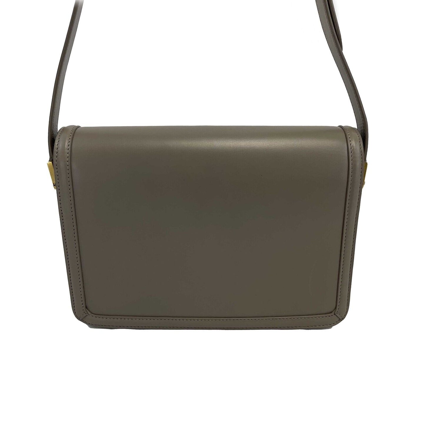 Saint Laurent - Solferino Medium Satchel in Box Saint Laurent Leather Crossbody