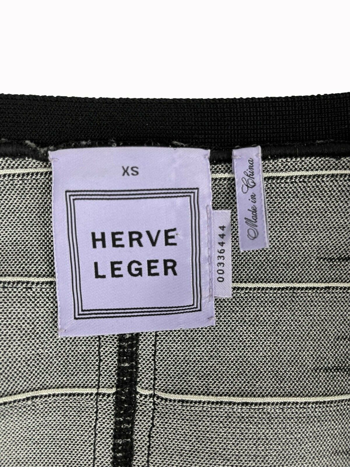 Herve Leger - Britt Ombre Bandage Jacquard Jacket - Black / White - XS