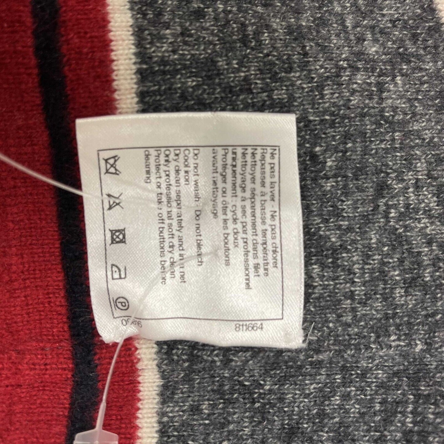Chanel - Paris-Dallas Pullover Sweater - Gray,Red - 34/Size XS