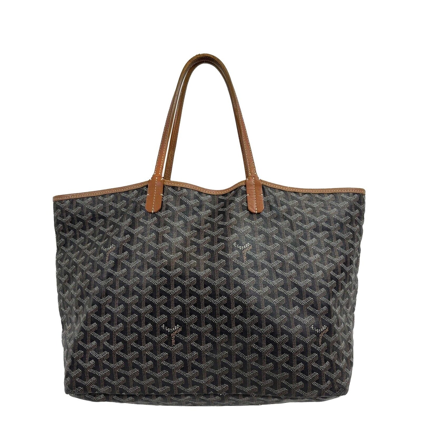 Goyard - Goyardine Saint Louis PM Bag - Brown Tote w/ Pouch