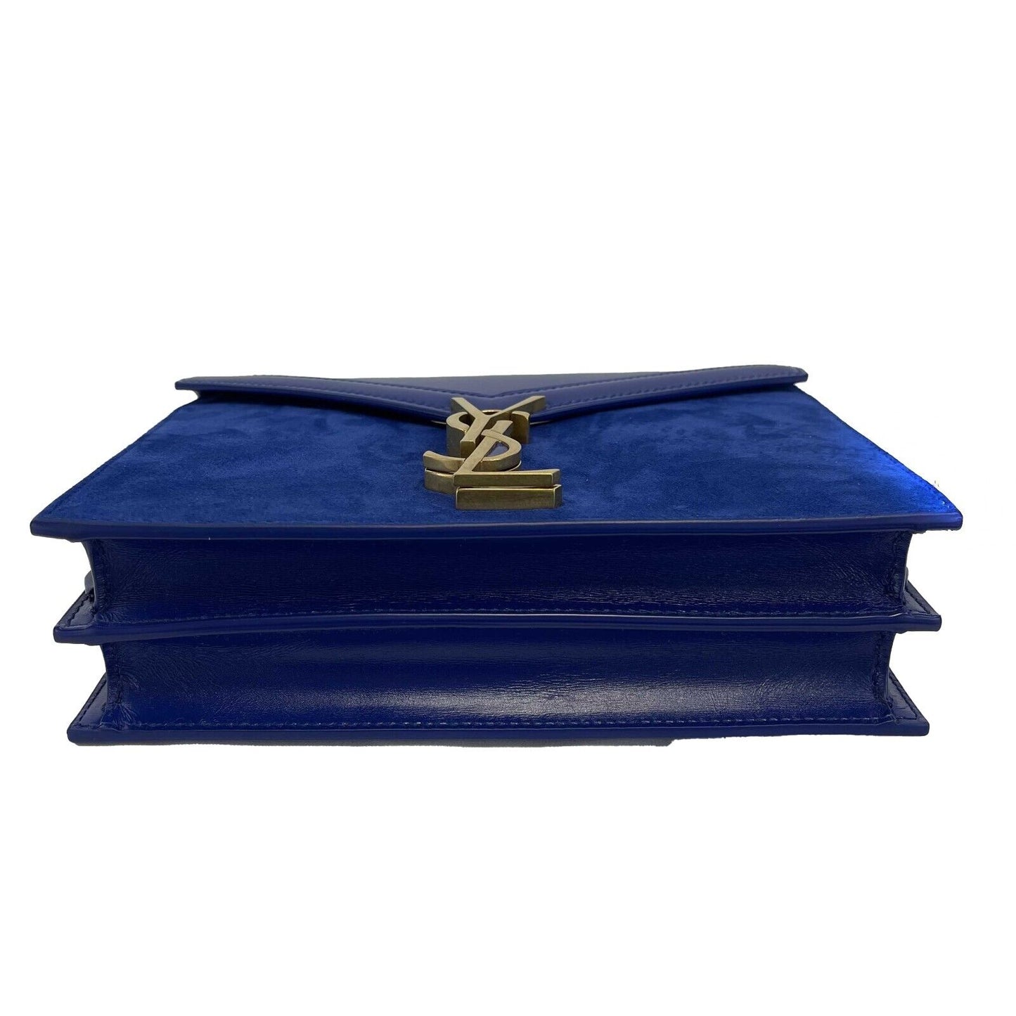 Saint Laurent NEW Medium Cassandra Monogram Leather & Suede Envelope Crossbody