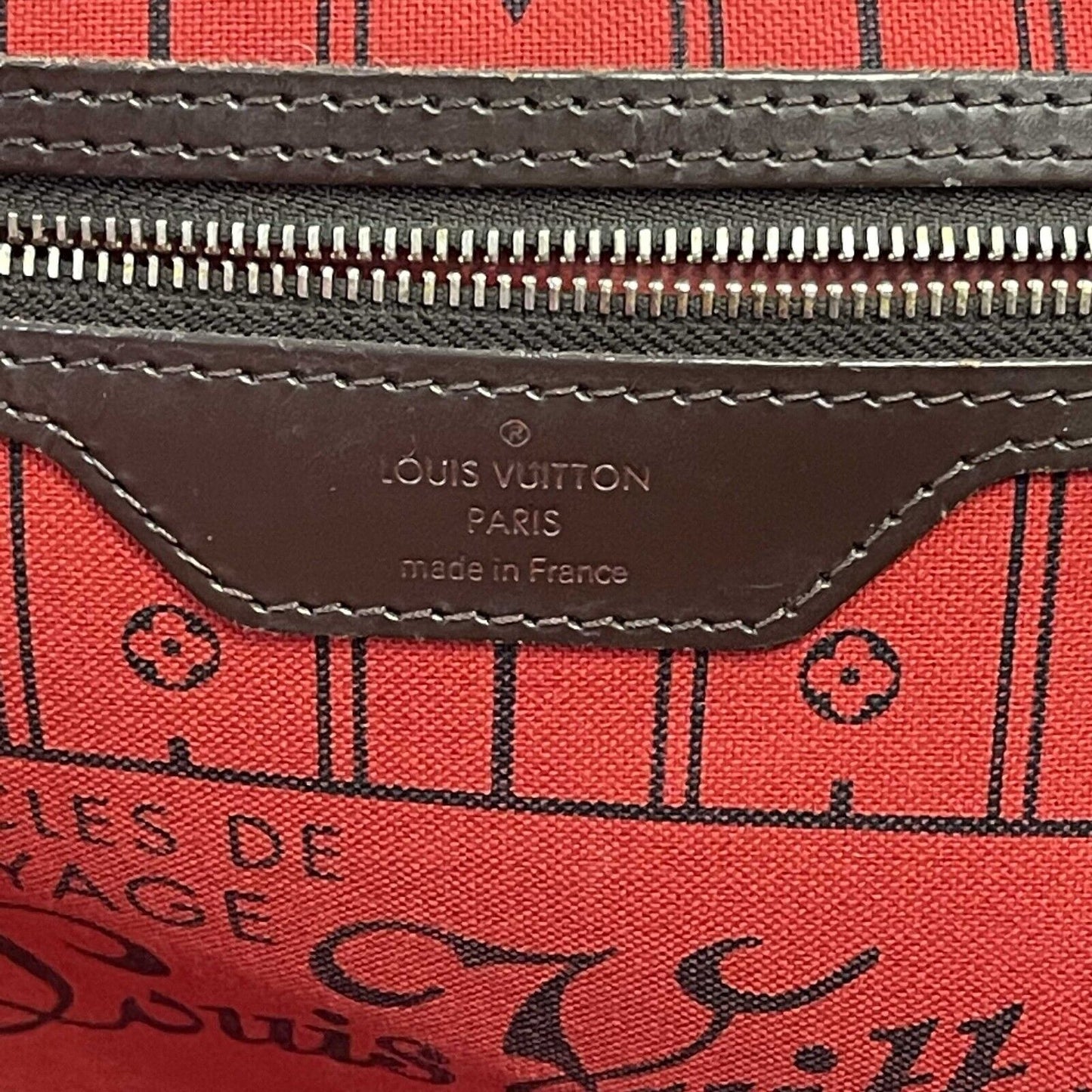 Louis Vuitton - Damier Ebene Neverfull GM - Brown Tote