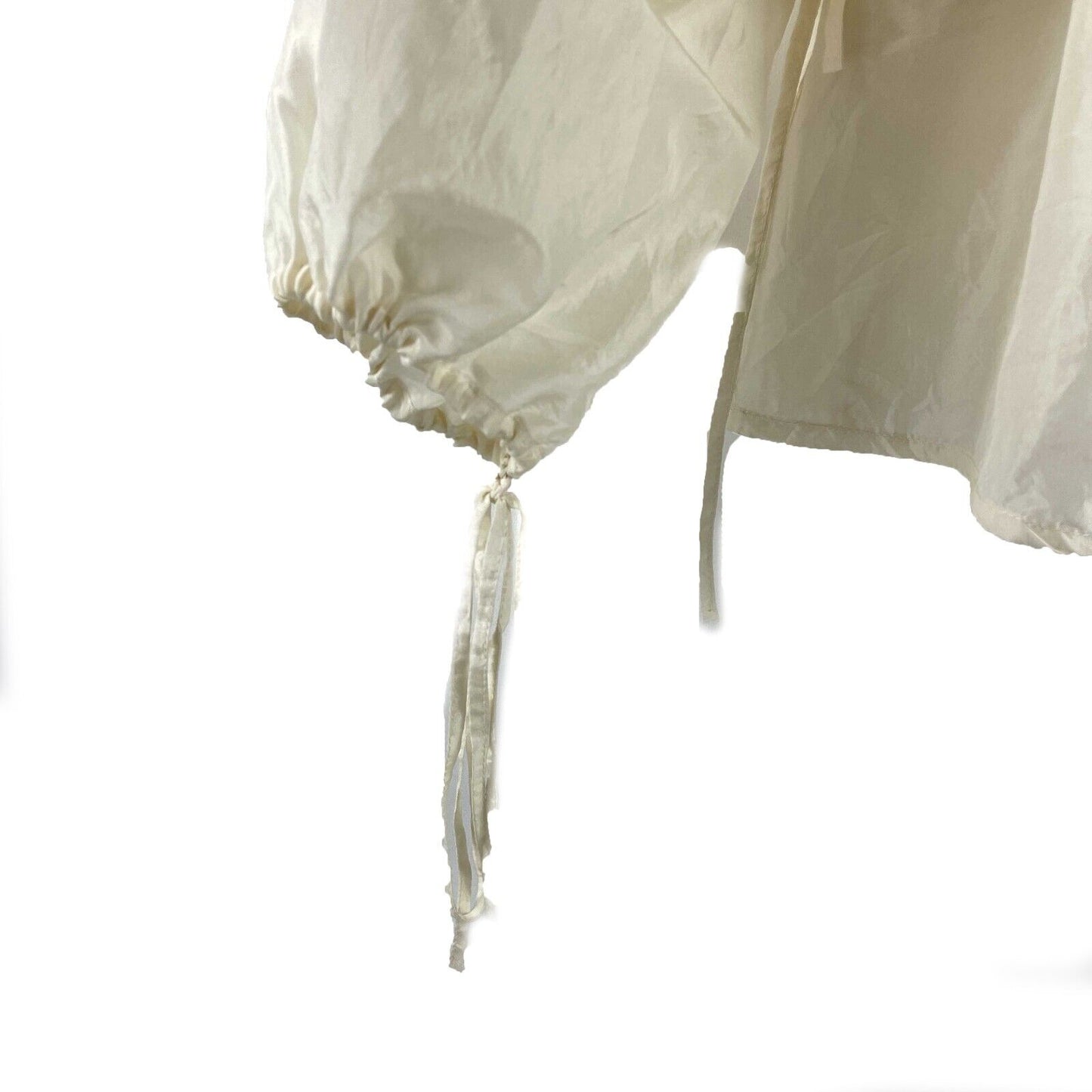 Givenchy - Pristine - Jaw String Ruffle Silk Blouse - Ivory Top - 36 US S