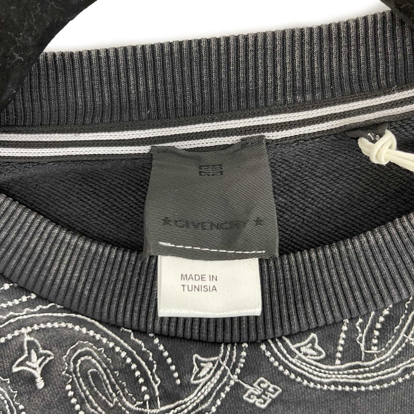 Givenchy - Bandana print logo sweatshirt Kids 12+ NWT FW 22/23 - Charcoal Jacket
