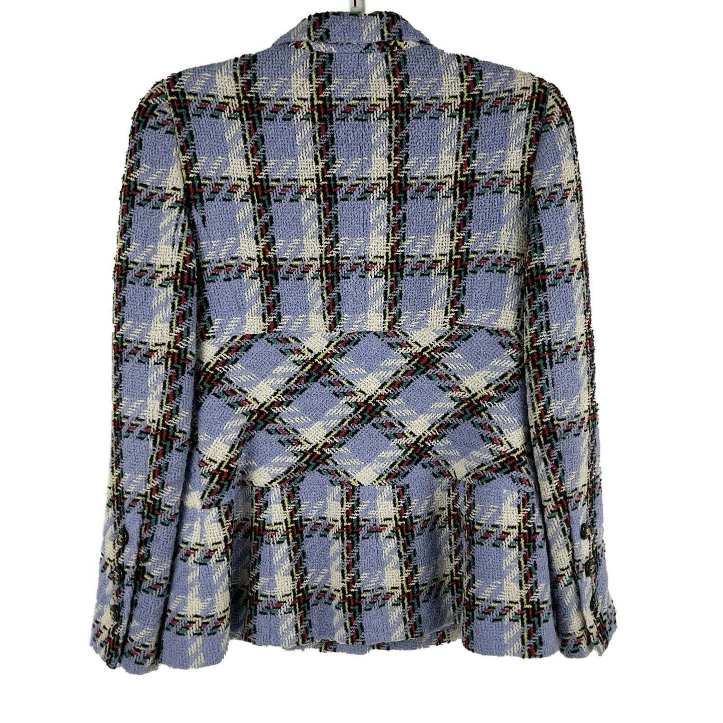 CHANEL - 95P Vintage Plaid Runway Tweed Blazer - Lilac - 42 US 10