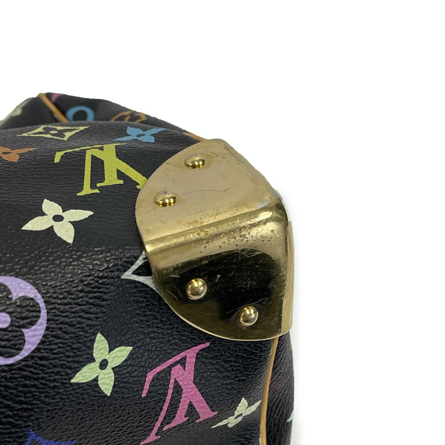 Louis Vuitton - LV - Black Monogram Multicolor Speedy 30 - Top Handle Satchel