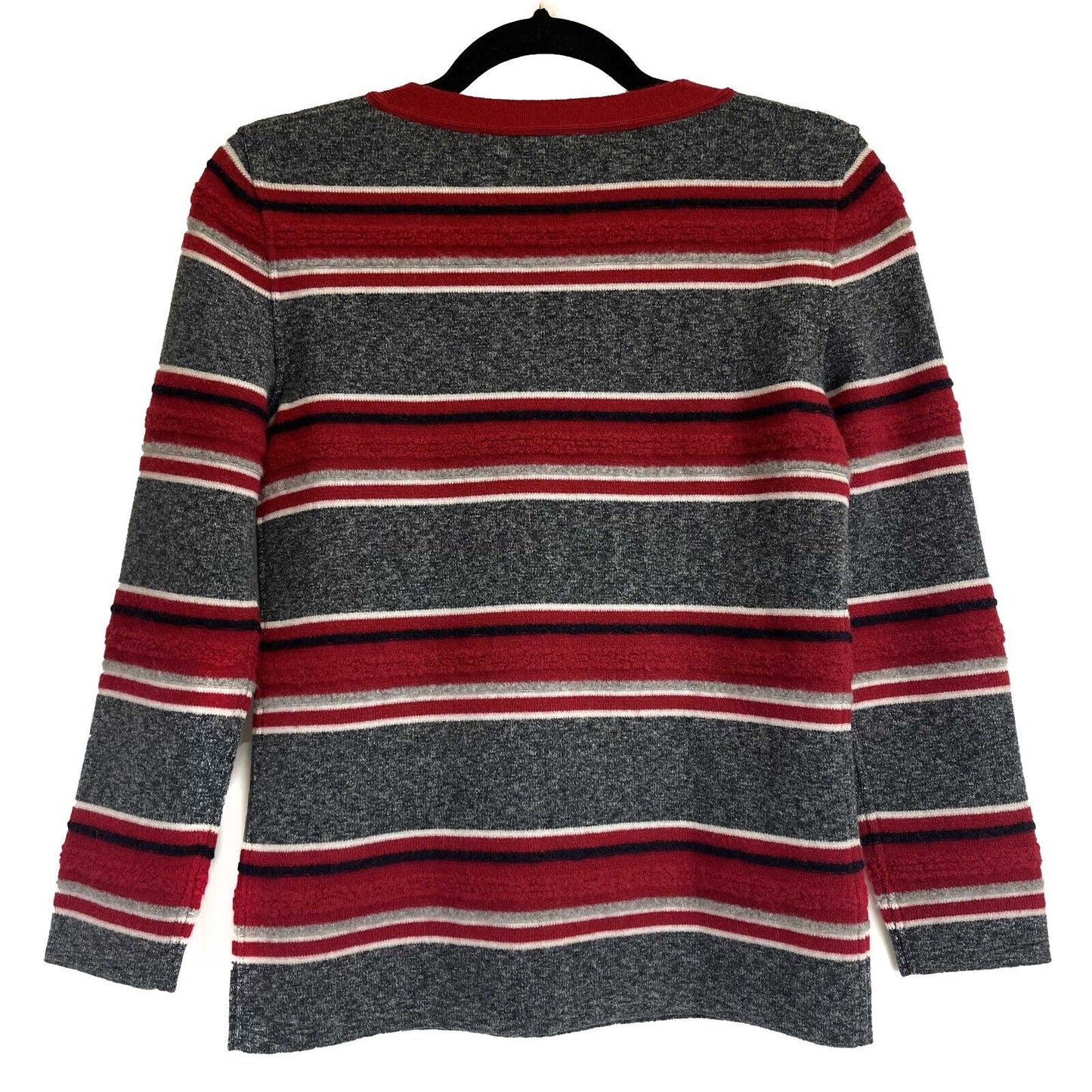 Chanel - Paris-Dallas Pullover Sweater - Gray,Red - 34/Size XS