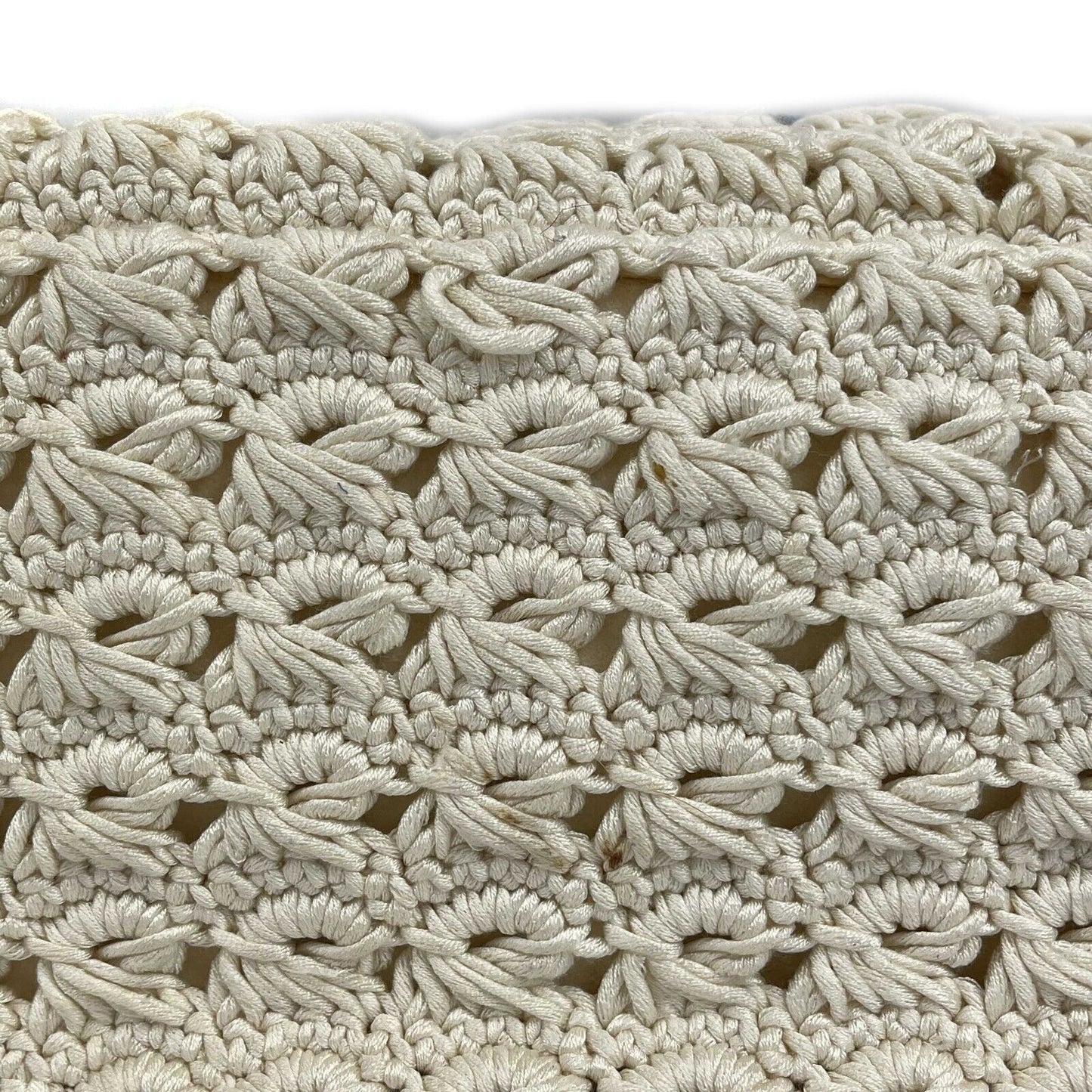 CHANEL - Runway Crochet Camellia Flap Bag - Spring 2010 - Ivory