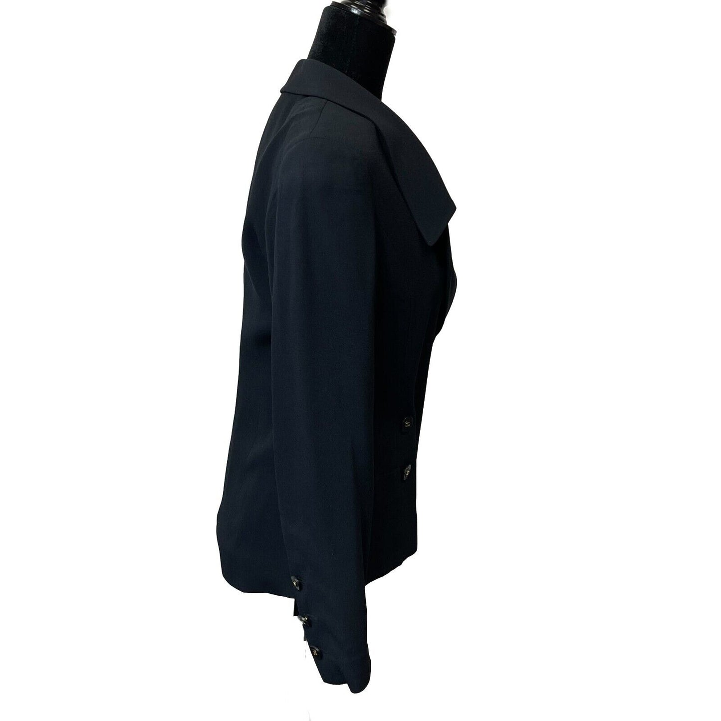 CHANEL -Vintage 94P 1994 Black Blazer - Double Breasted - CC Buttons - 36 / US 6