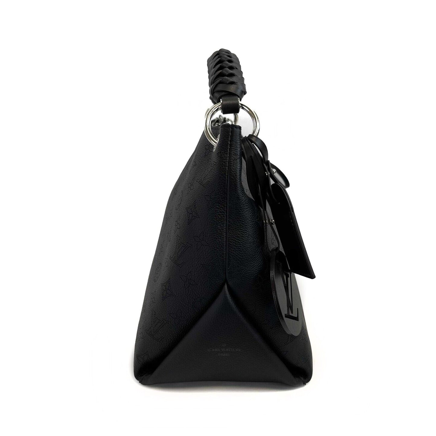 Louis Vuitton - NEW Beaubourg Hobo MM Malina Black Top Handle w/ Shoulder Strap