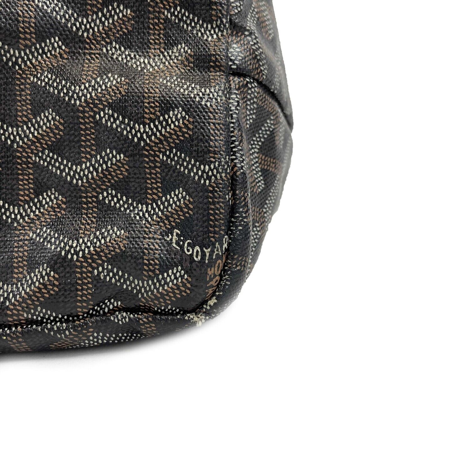 Goyard - Goyardine Saint Louis PM Bag - Brown Tote w/ Pouch