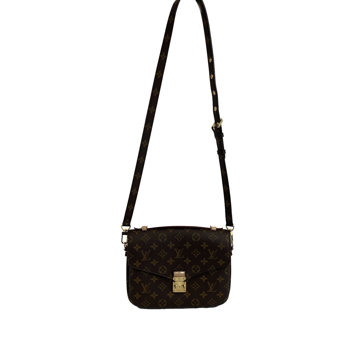 Louis Vuitton - LV - Pochette Métis - Brown Monogram Top Handle / Crossbody