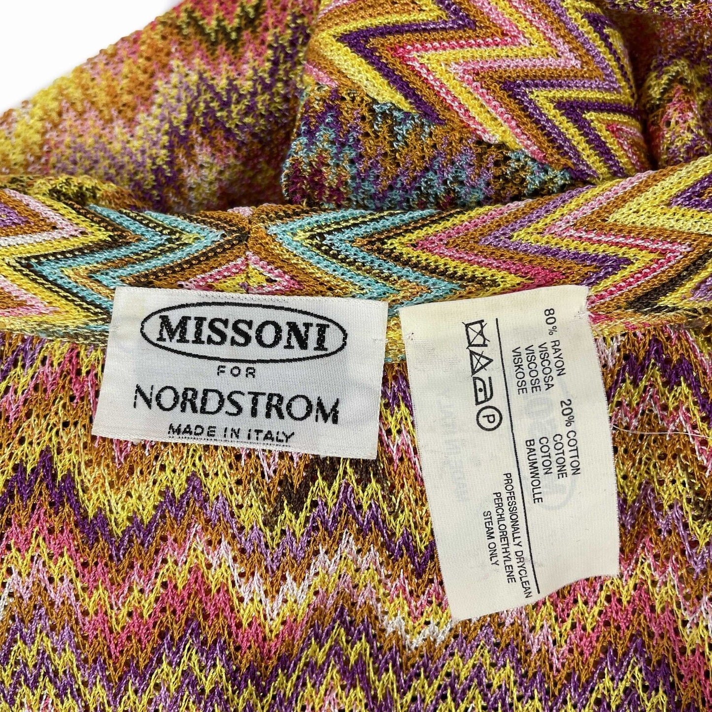 Missoni for Nordstrom - Chevron Cardigan and Striped Tank Top - 38 US X