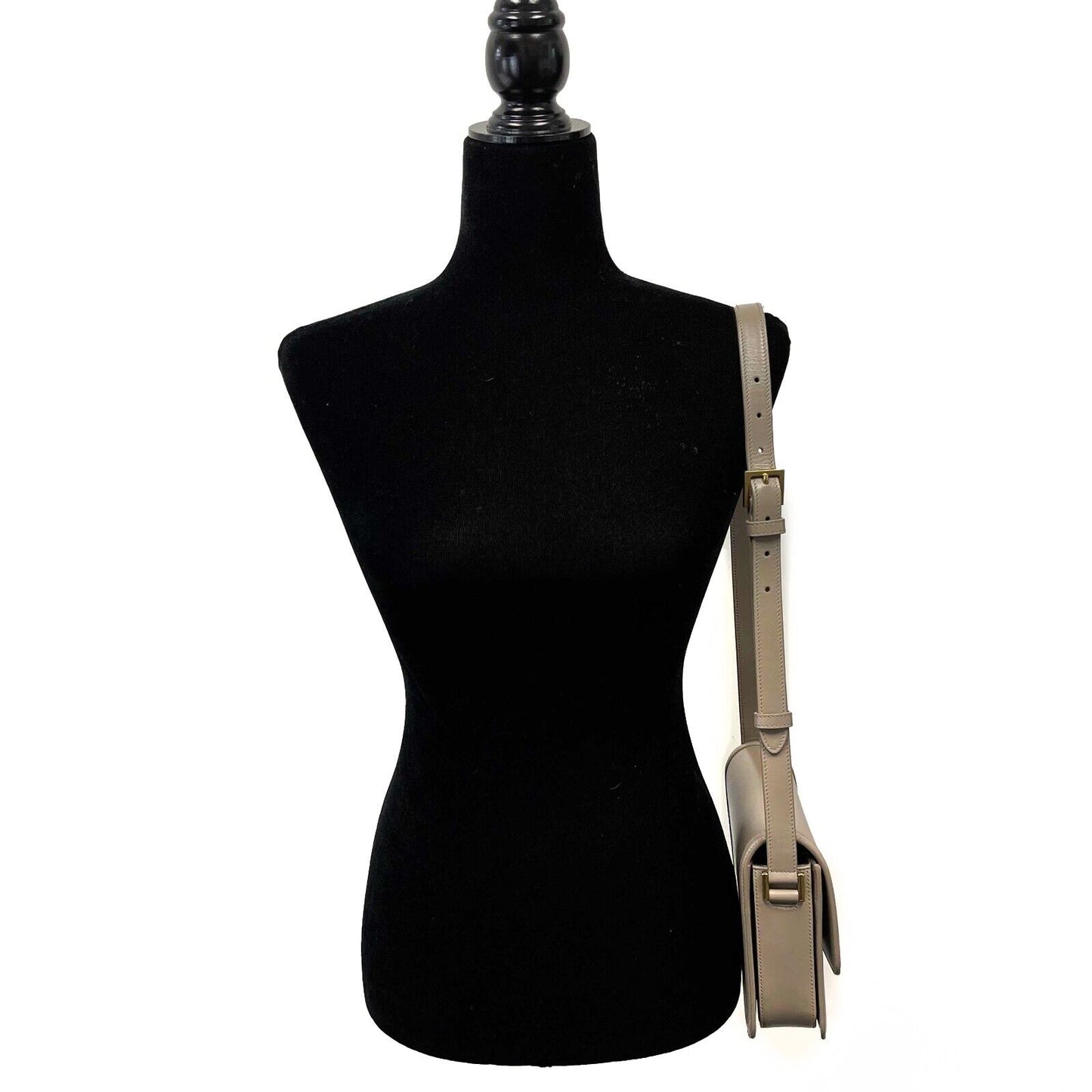 Saint Laurent - Solferino Medium Satchel in Box Saint Laurent Leather Crossbody