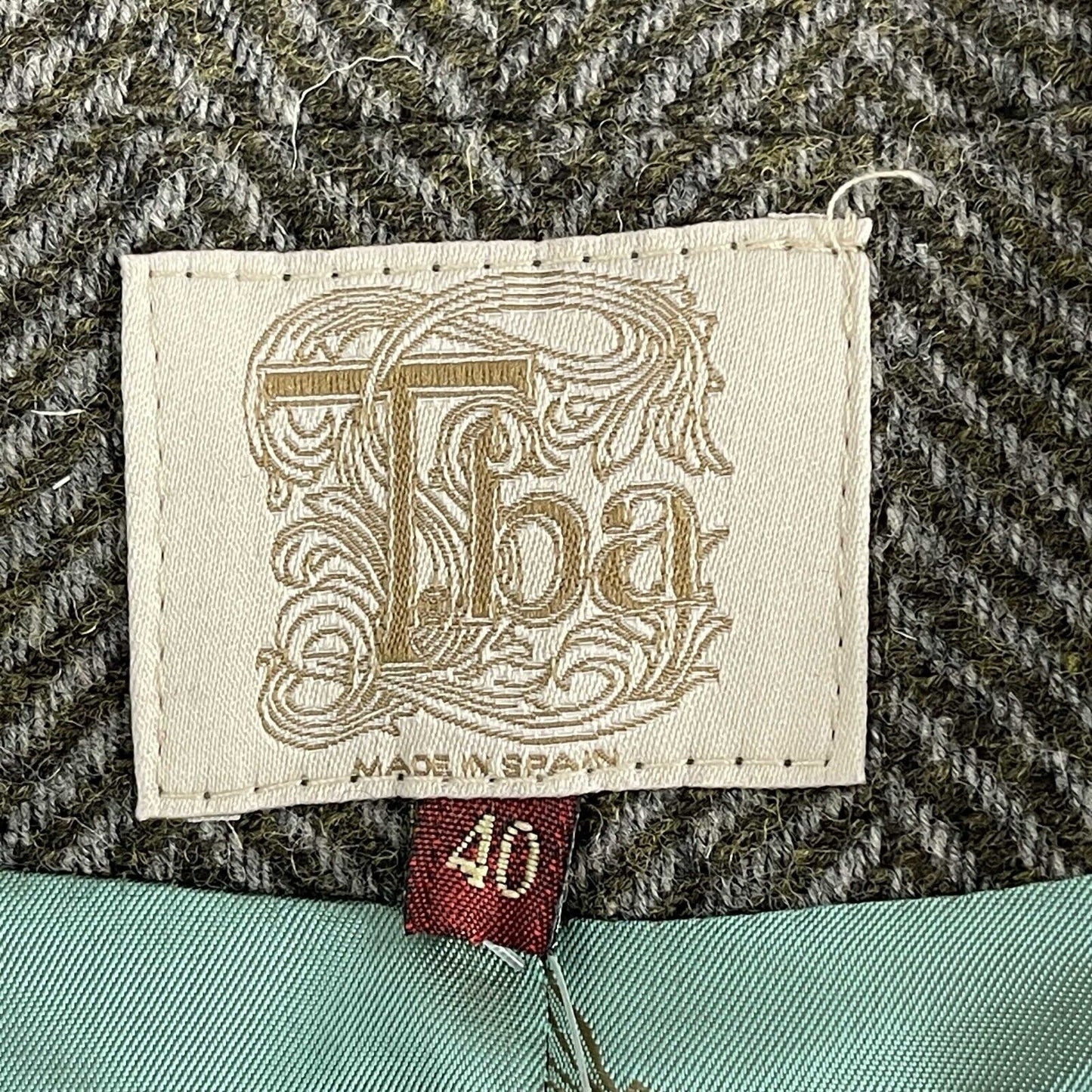 T.ba - New w/ Tags Tasmanian Tweed Lace Faux Fur Jacket - Grey / Brown - 40 US Medium