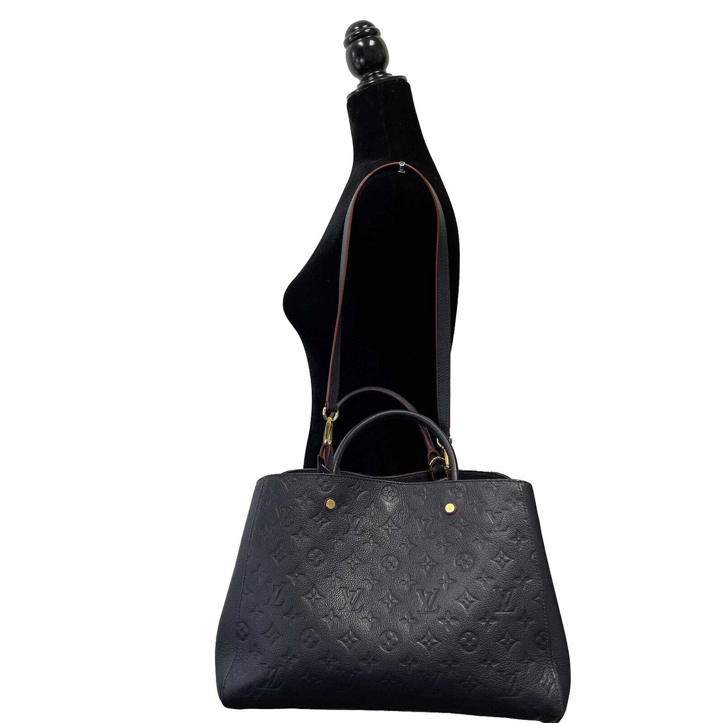 Louis Vuitton - Montaigne GM Dark Navy Monogram - Top Handle W/ Shoulder Strap