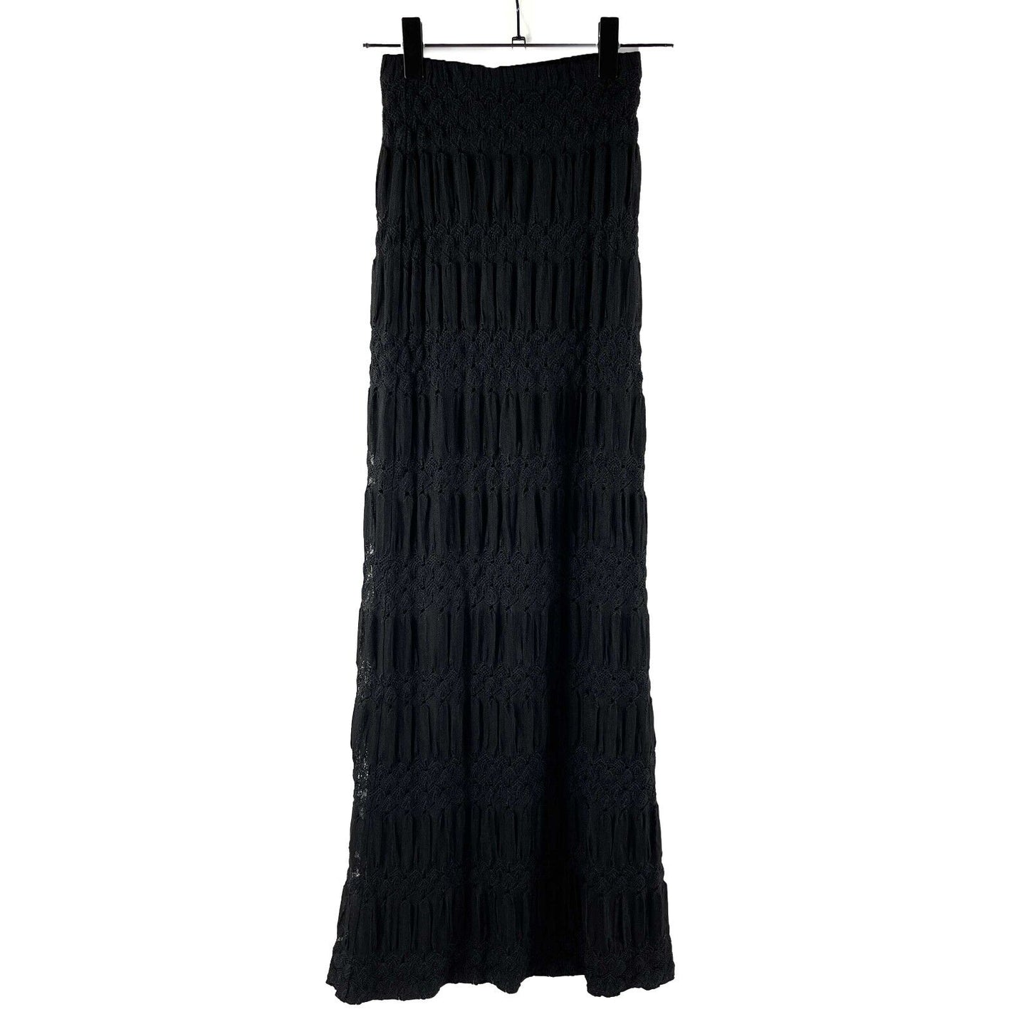 Missoni - Pristine - Knit Tiered Maxi Skirt - Black - 38 US XS