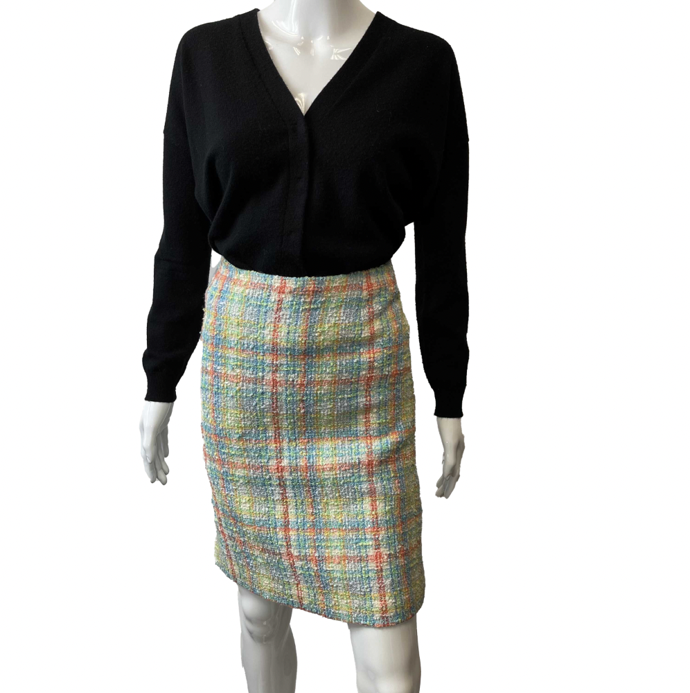 Chanel - Excellent - Vintage Rainbow Multicolor Tweed - Rainbow Multicolor - XS