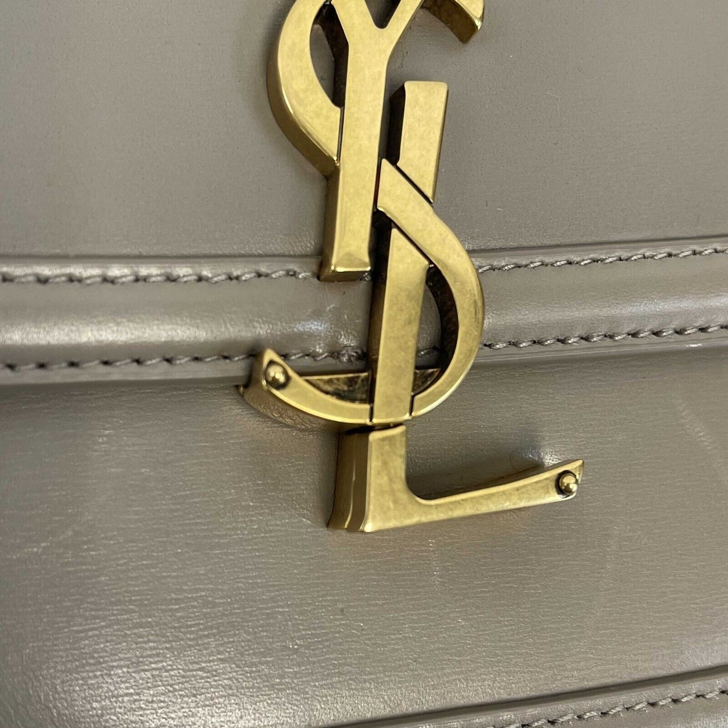 Saint Laurent - Solferino Medium Satchel in Box Saint Laurent Leather Crossbody