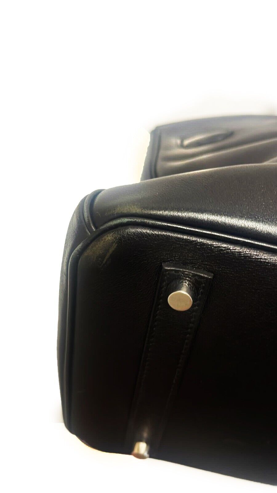Hermes - Birkin 30 Black Swift Leather Noir PHW Palladium Hardware 2010