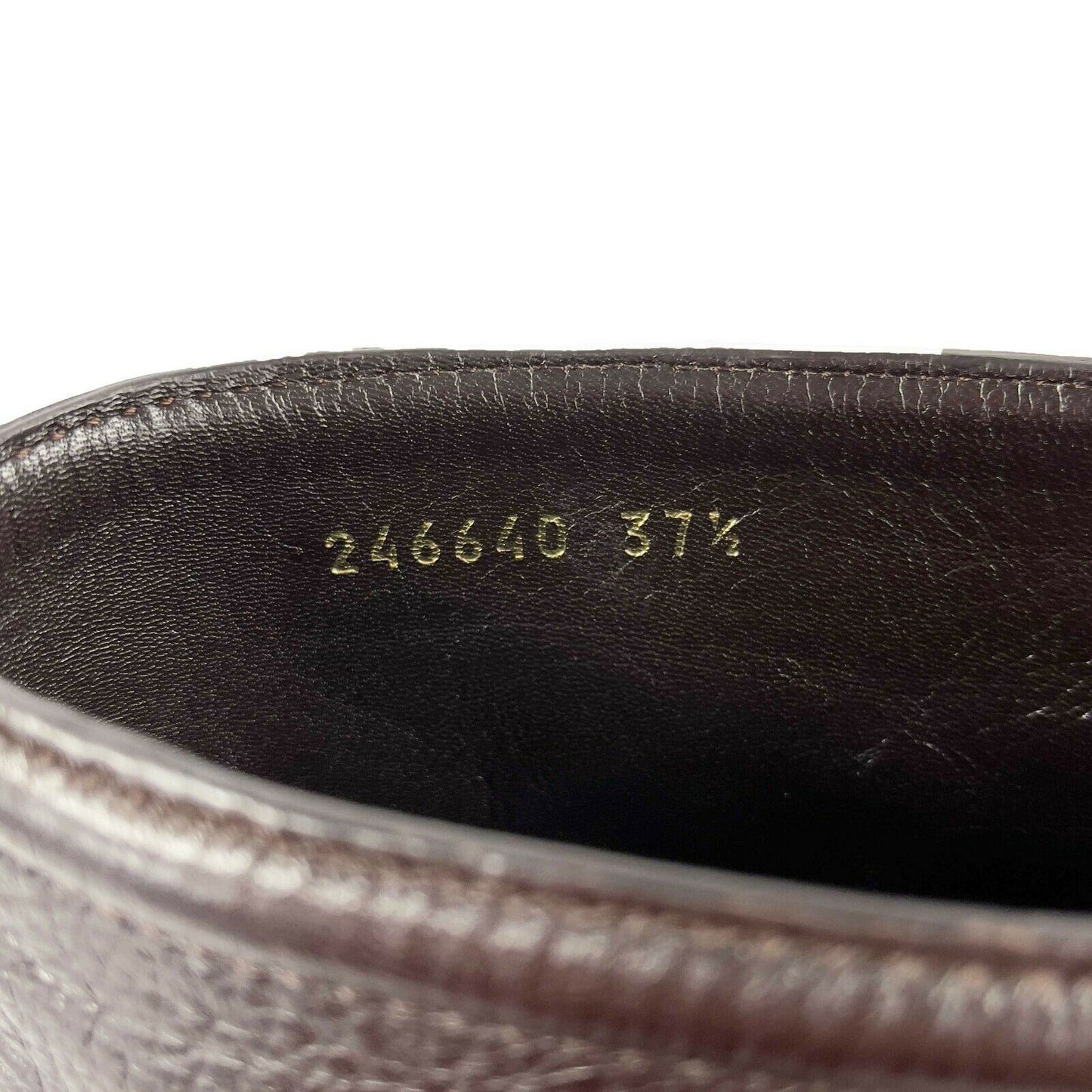 GUCCI - Bamboo Tall Knee Length Boots - Brown - Block Heel 37.5 Fits like US 7