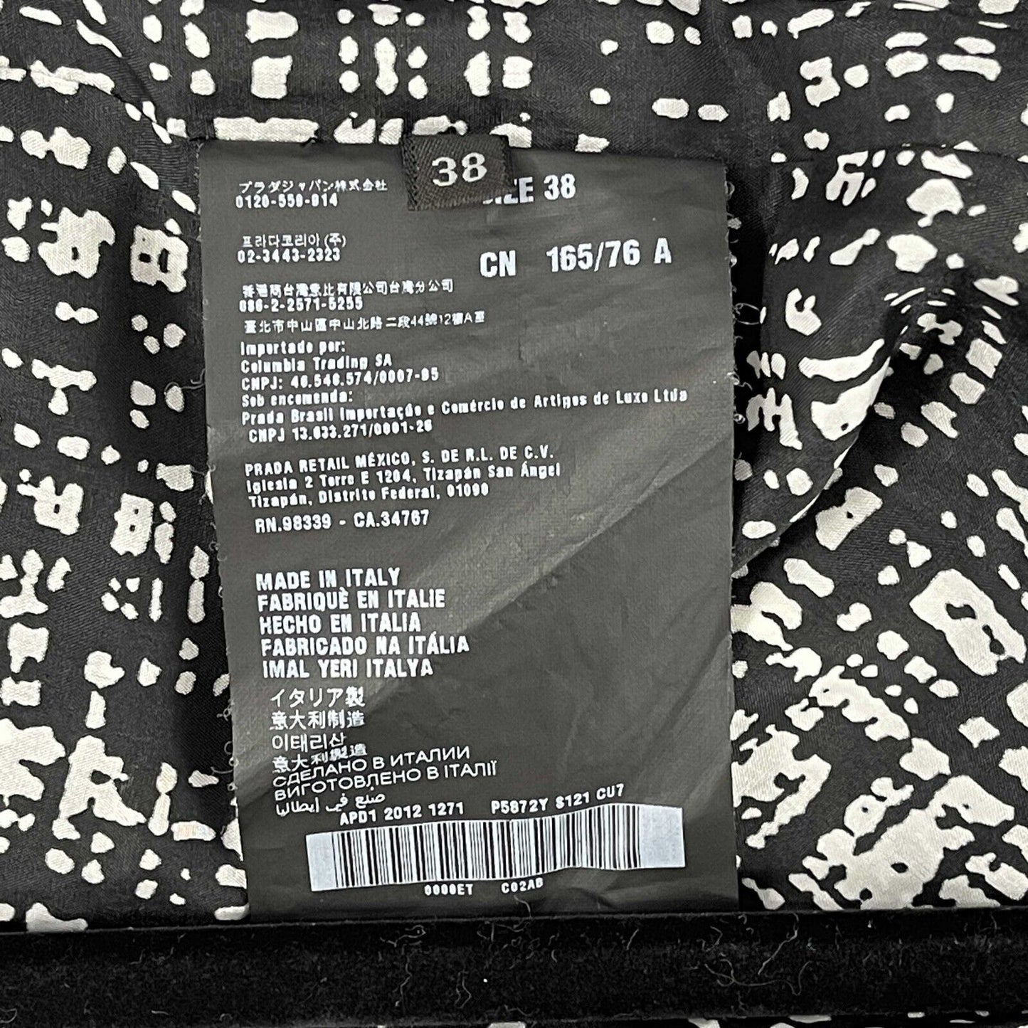 Prada - Tweed Design Light Weight - Dark Grey / White Jacket - 38 US 2