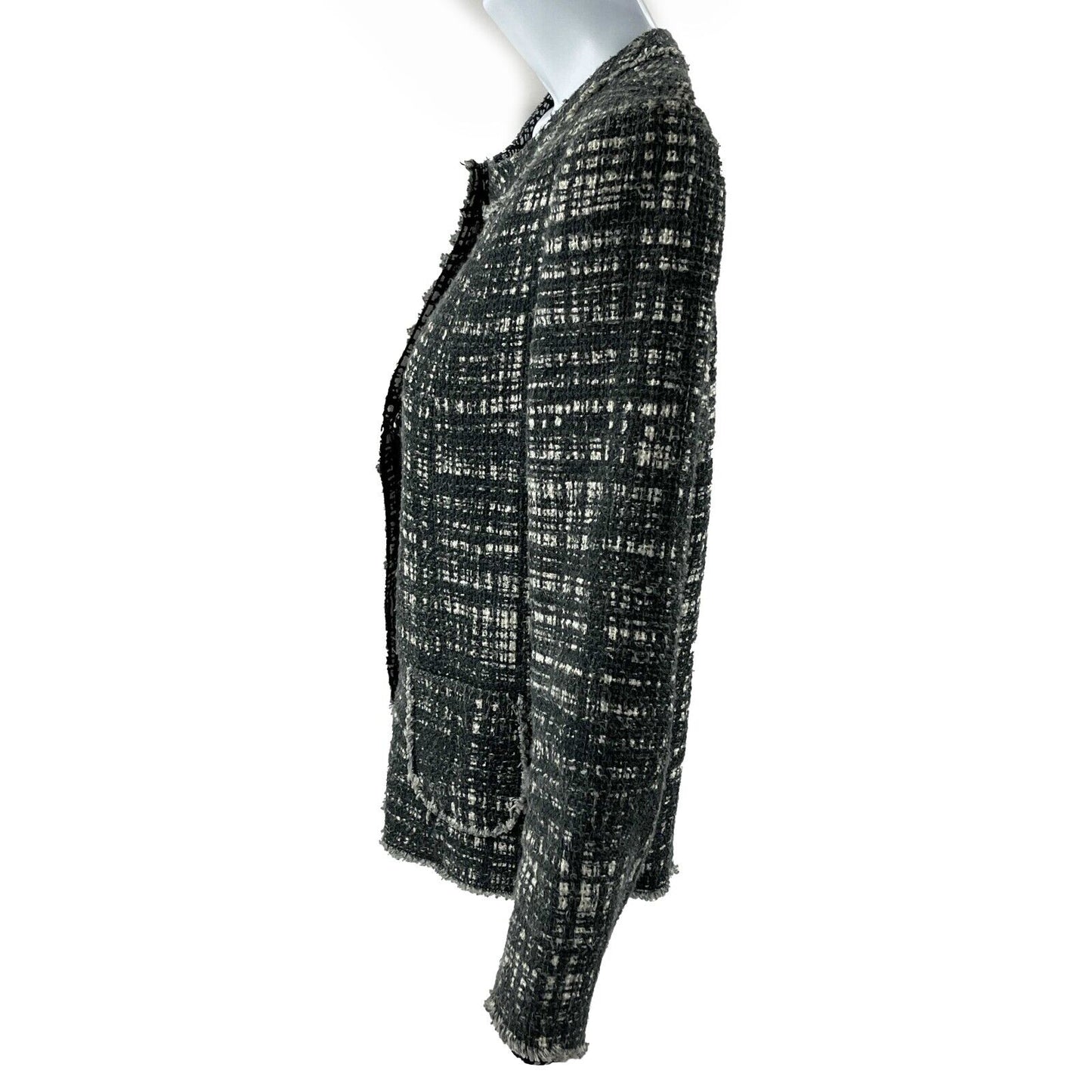 Prada - Tweed Design Light Weight - Dark Grey / White Jacket - 38 US 2