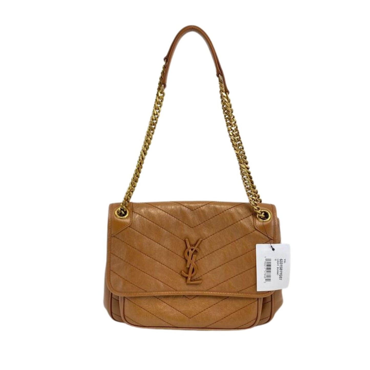 Saint Laurent - Niki Medium Chain Bag in Crinkled Vintage Leather Crossbody
