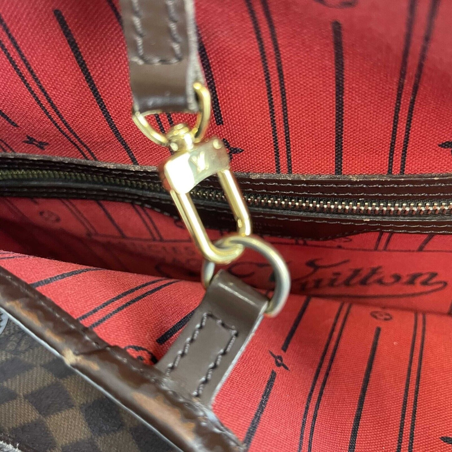 Louis Vuitton - Damier Ebene Neverfull GM - Brown Tote