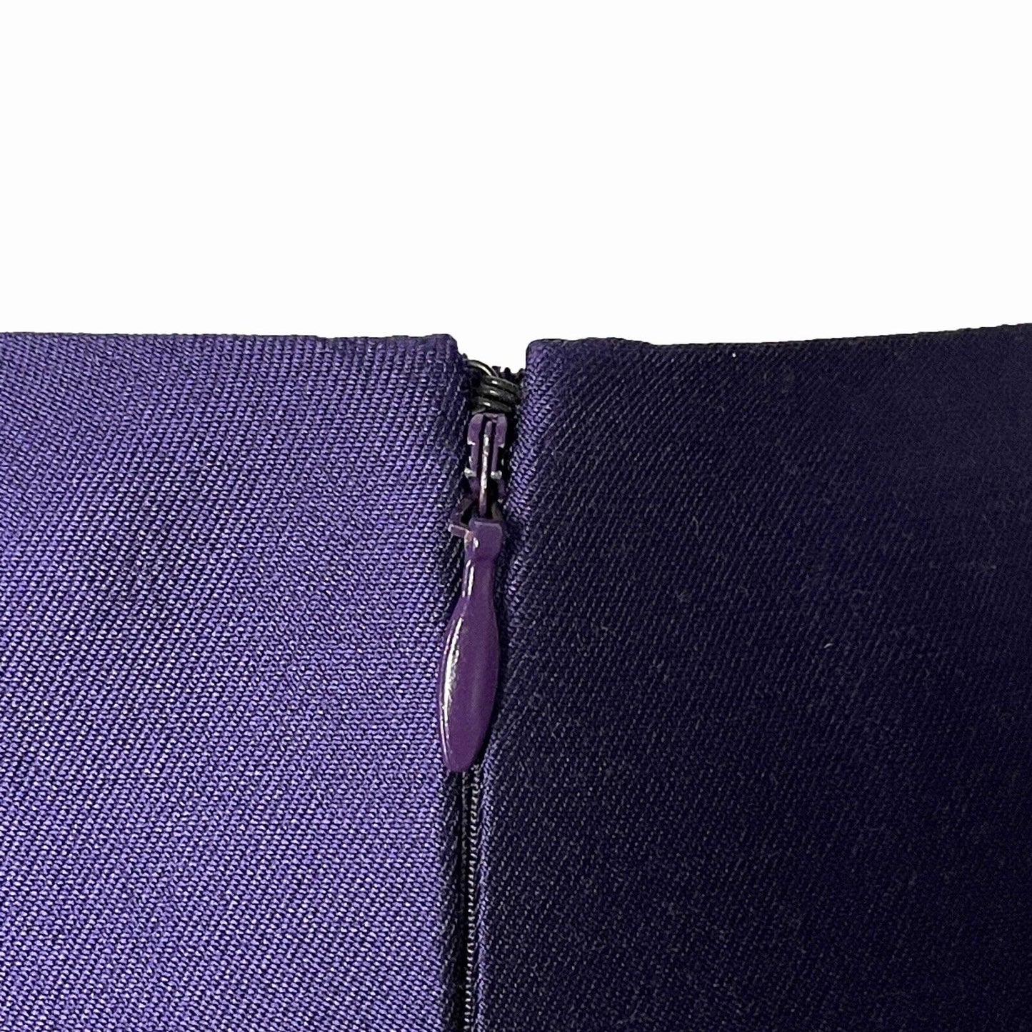 PRADA - Beaded Detail A-Line Purple Satin-like Sleeveless Midi Dress