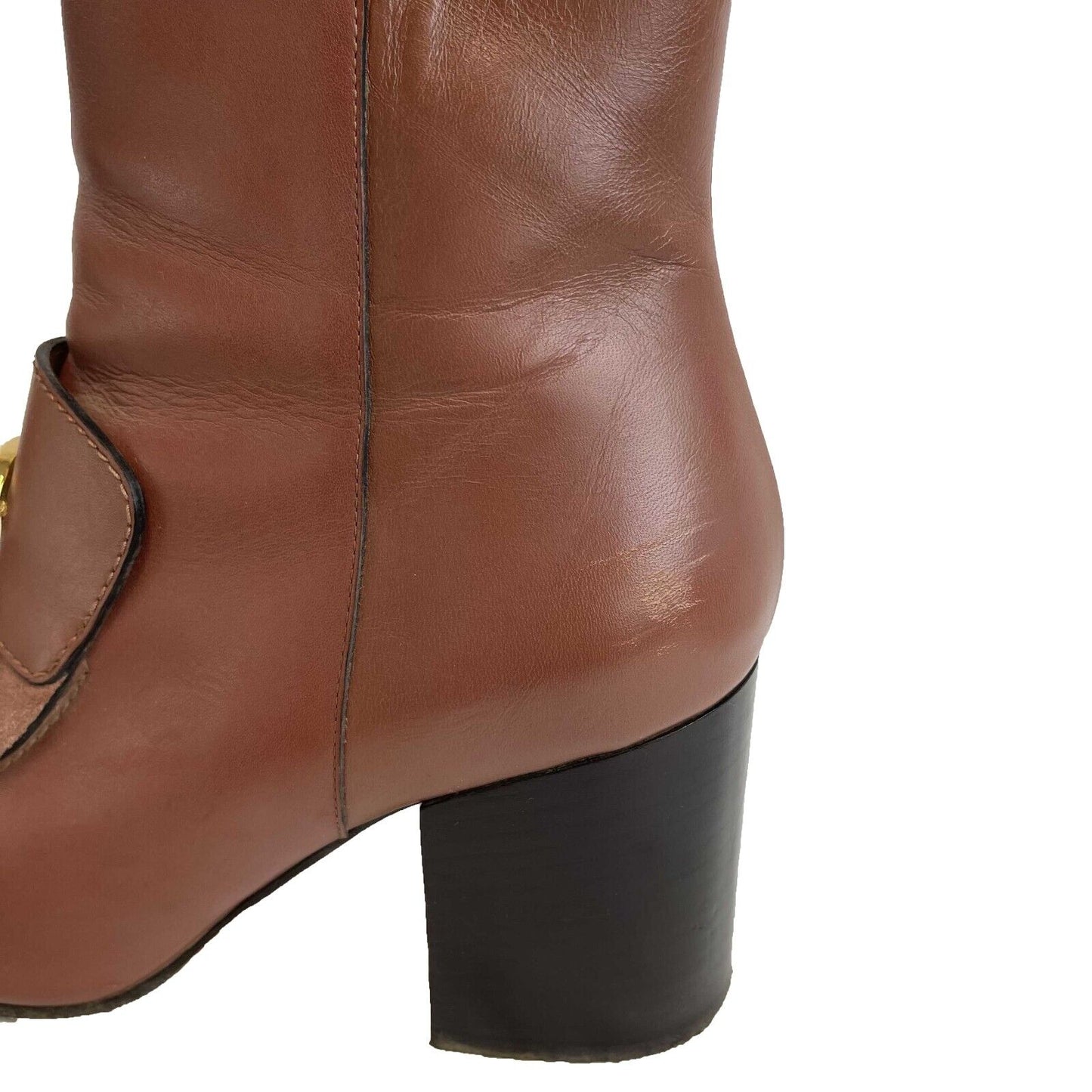 Chloe - Heeled C-Logo Boots - Rose Brown - EU 38.5 / US 7.5 - Shoes
