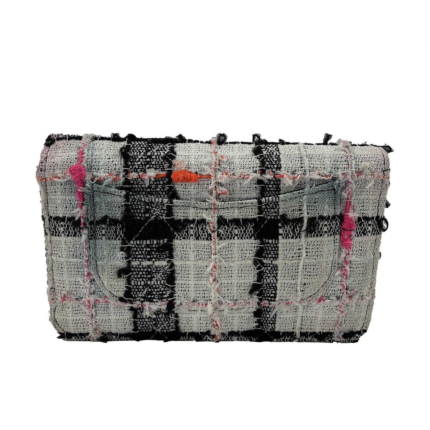 CHANEL - 2019 Tweed Pink / Orange / Gold 'Chanel' Wallet on Chain / Crossbody